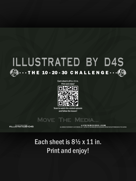 The 10-20-30 Challenge - Illustrated By D4S Digital Worksheet