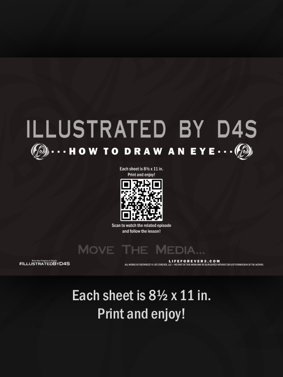 How To Draw An Eye - Illustrated By D4S Digital Worksheet