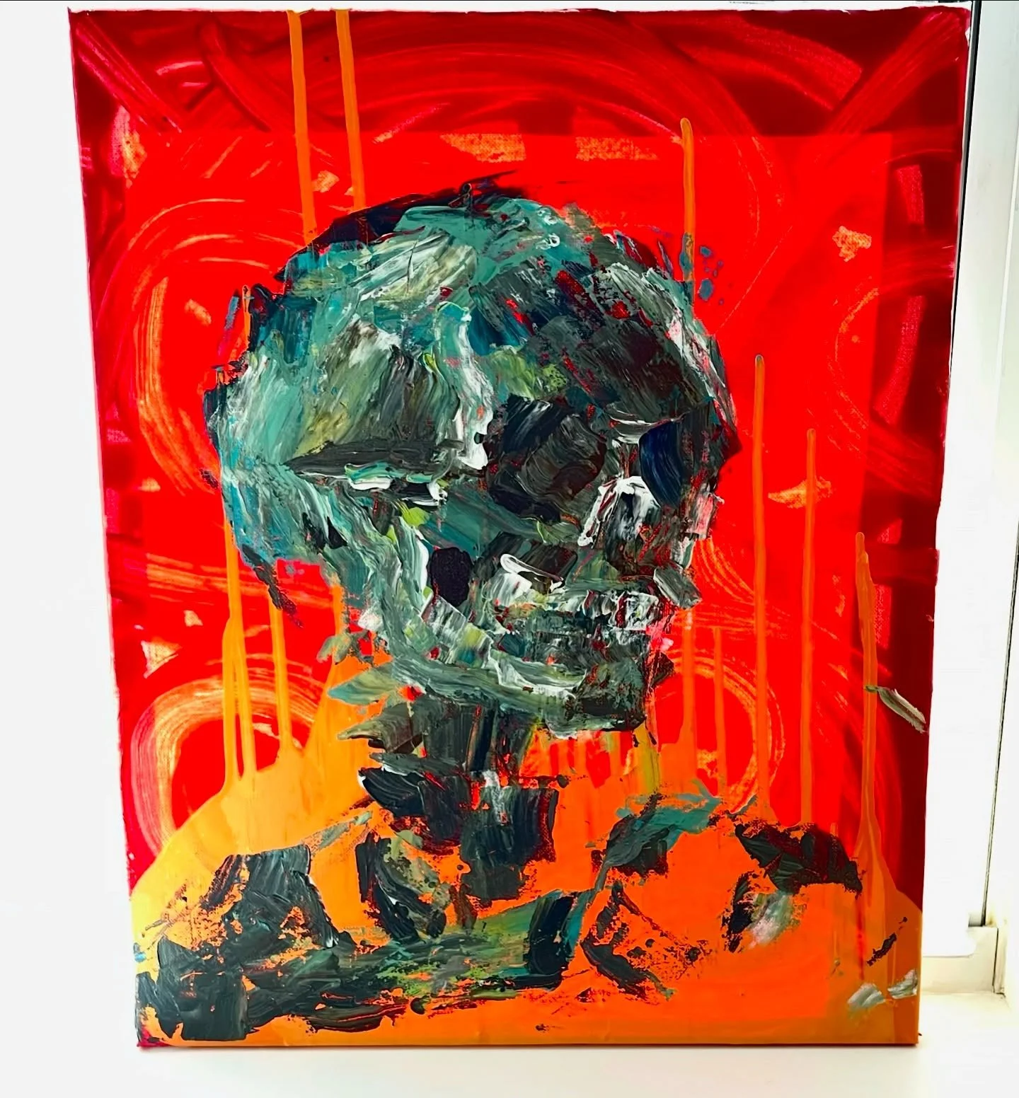 Skeleton painting from 2021