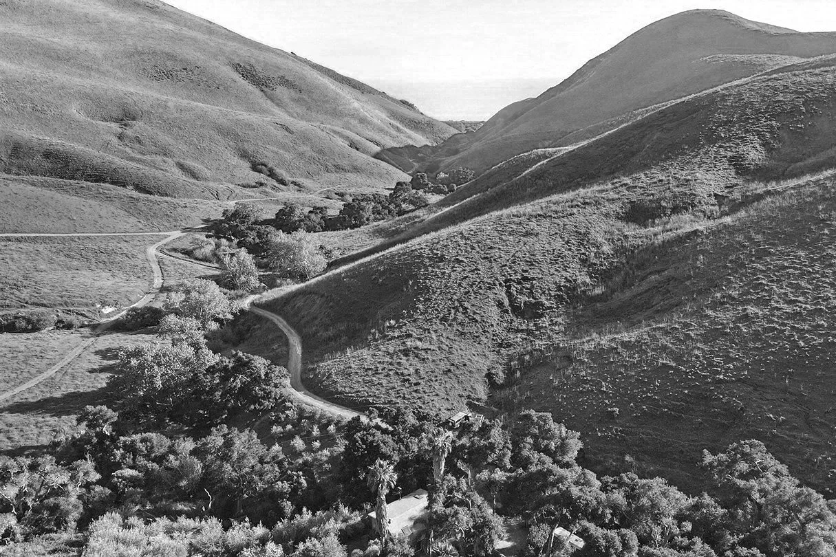 Hollister Ranch Parcel 101 coastal land for sale with panoramic Pacific Ocean views on the Gaviota Coast in Santa Barbara County California