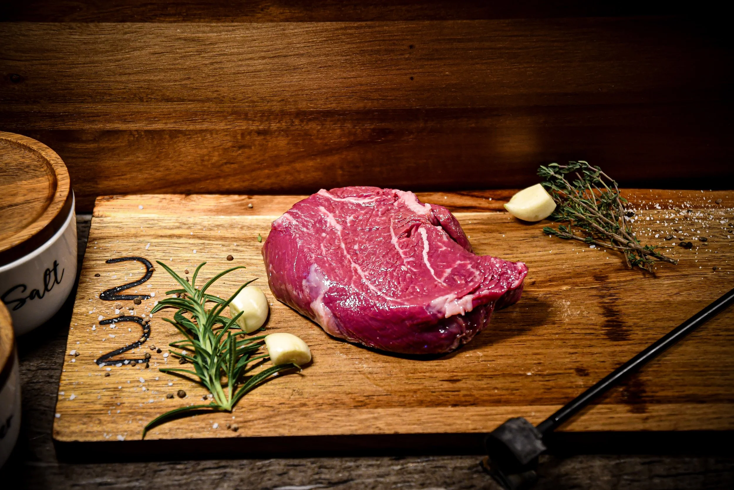 Custom Beef Sampler — Stacked Two Steaks