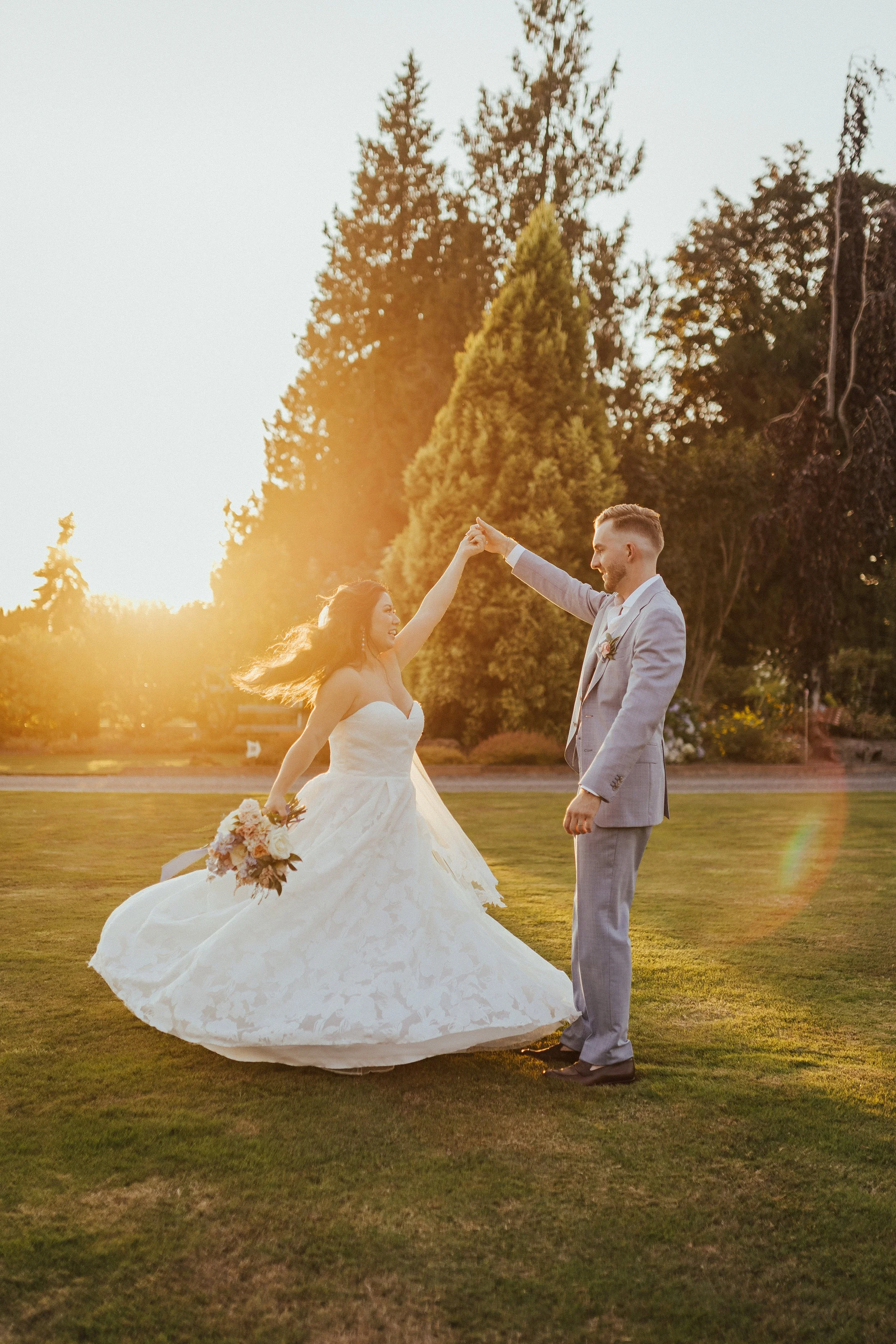 Gina and Cort's wedding at the Olympic View Estates