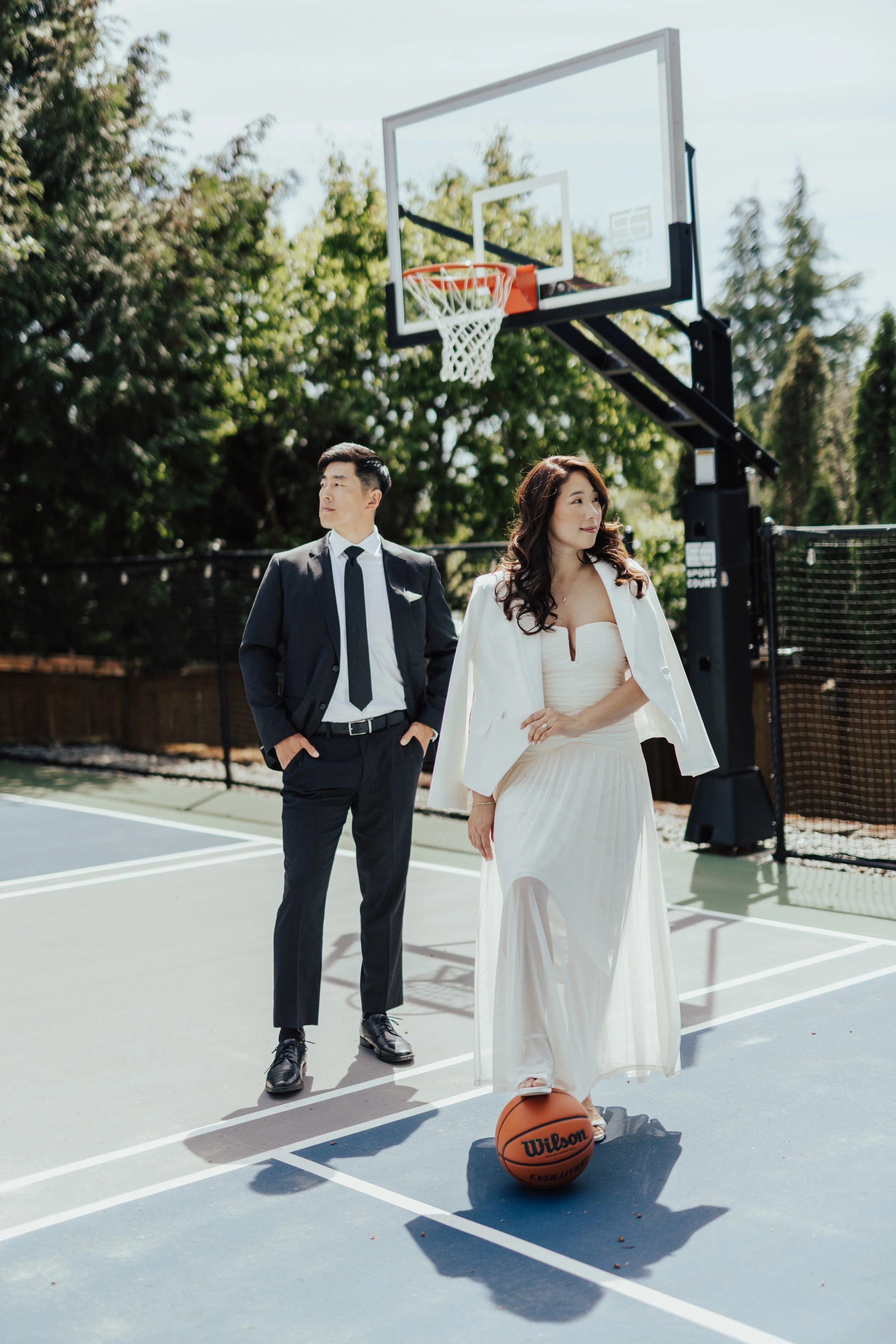 Basketball-Inspired Wedding Elopement | Seattle Municipal Courthouse