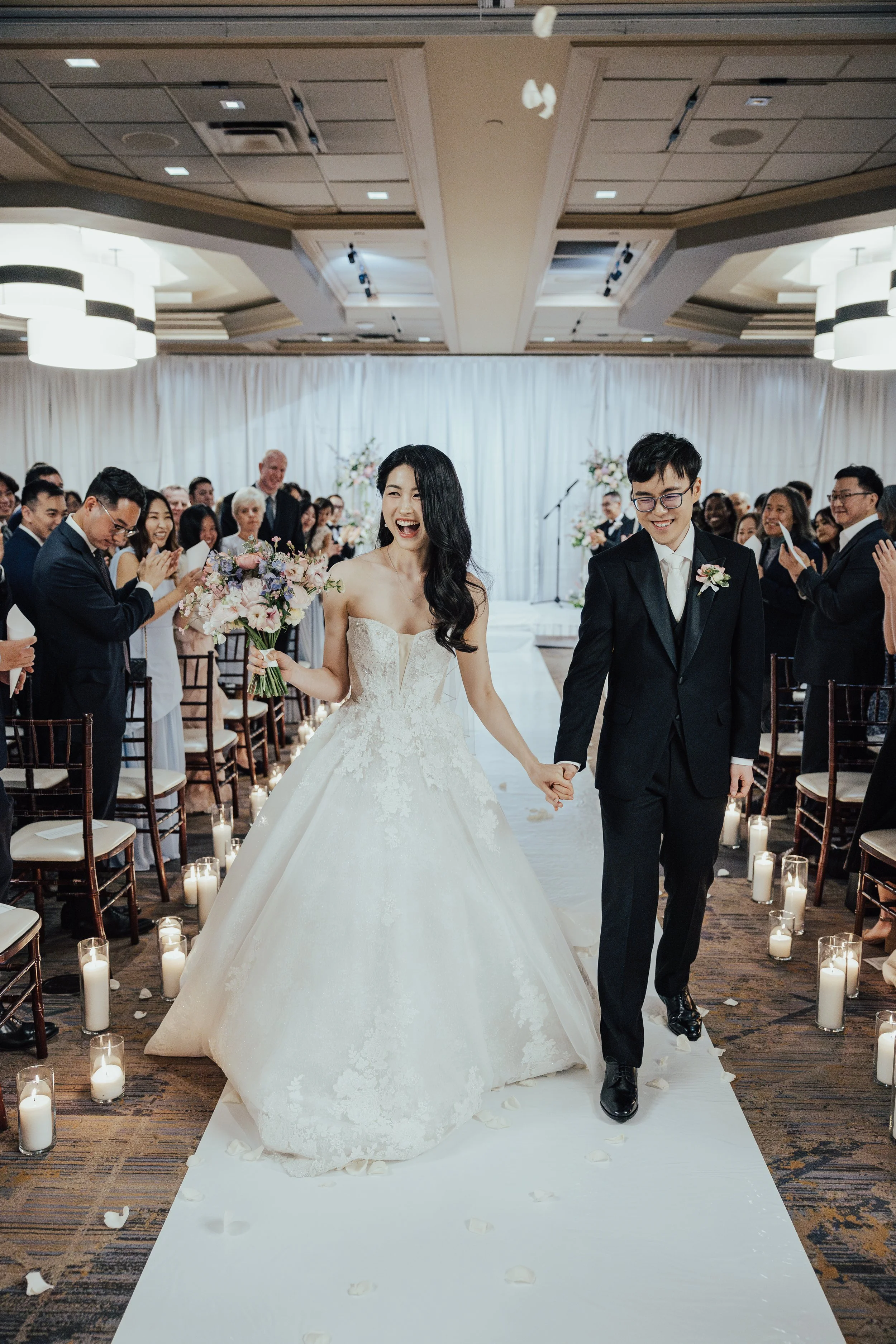Wedding ceremony at the Bellevue Club Hotel.