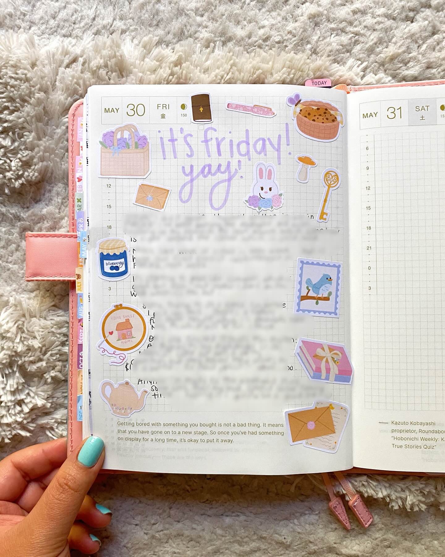 A happy little spread from the other day. 🤗 

I had fun using last month&rsquo;s rewards in my journal, but I&rsquo;m more excited to use this month&rsquo;s goodies! 🪩

#journalspreads #cutestickers