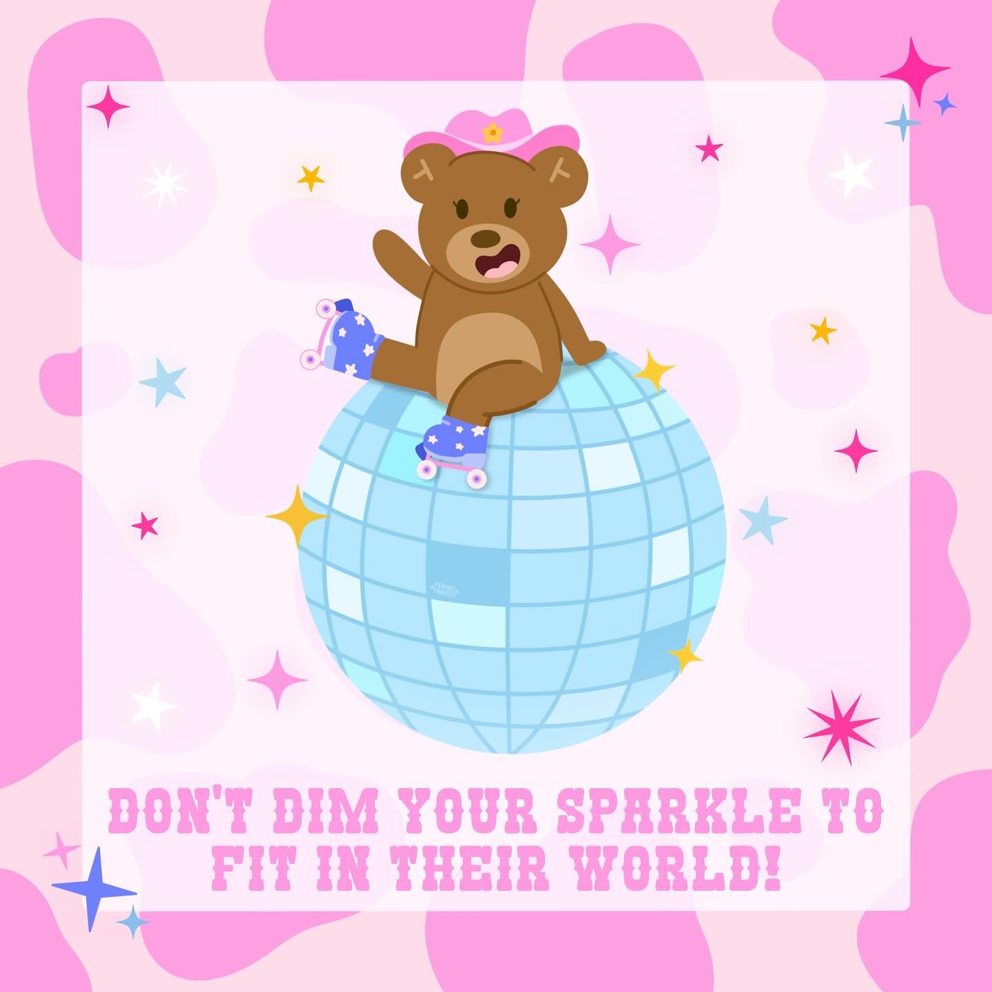 You shine with all your glitters! ✨ Leave them in your pixie dust! 🪩 Shine!! DAZZLE.

And that&rsquo;s your mantra for the week. 🙂&zwj;↕️

#cutedrawings #mondaymotivaton #cuteillustration