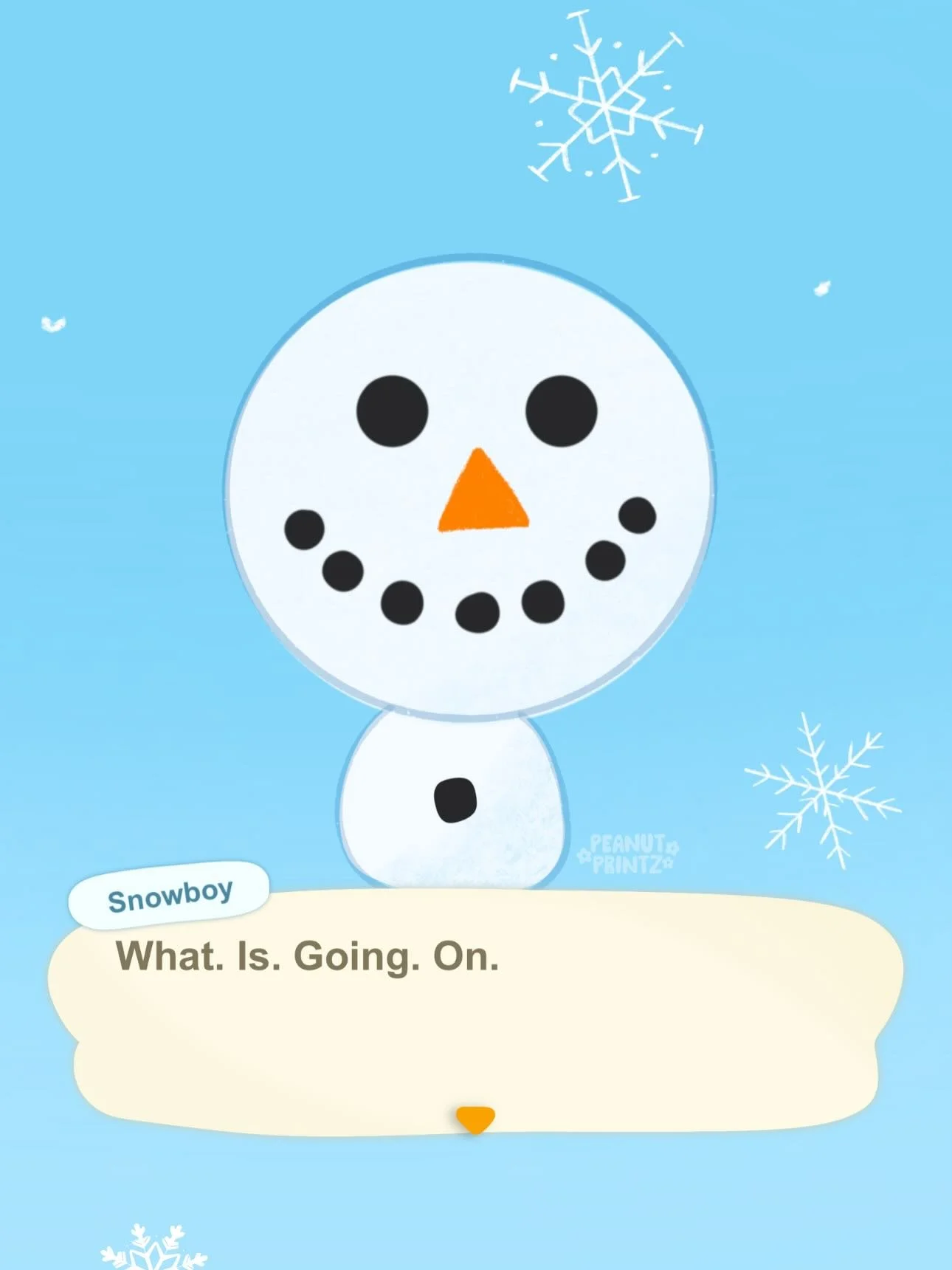 This Snowboy knows exactly how I feel about 2025. 🫠

Can&rsquo;t wait to make many snowboys in Animal Crossing! Fingers crossed I make one correctly haha! 

#animalcrossingmemes #animalcrossingnewhorizons #cuteillustrations #cuteartstyle
