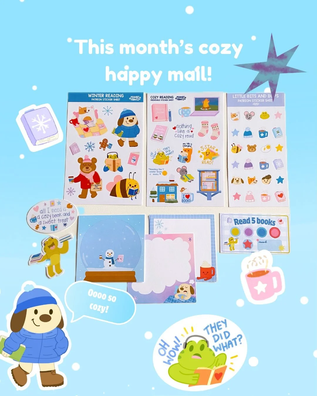 I love me some themed goodies. 🥰

I sent off this month&rsquo;s happy mail today, and I can&rsquo;t wait for my sweet patrons to receive them! I love that I get to create these fun stickers for you guys to enjoy. You all are truly the best and the s