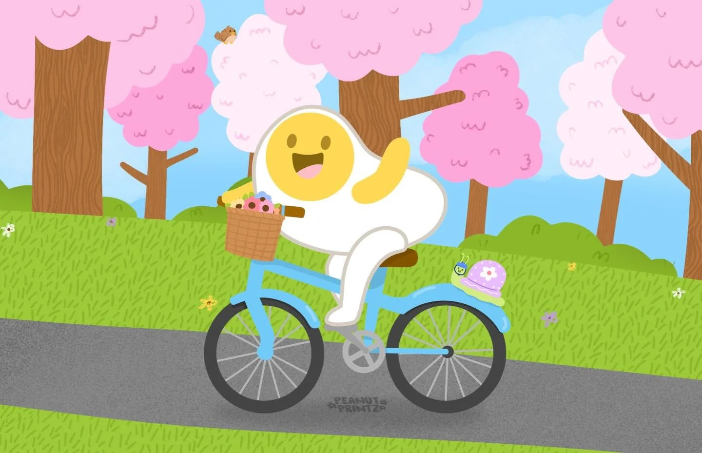 Sunny is what I strive to be for the rest of the season. Happy and just enjoying the day 🥰

Sad that I don&rsquo;t know how to ride a bike. Maybe I&rsquo;ll try learning one day 😅

#cuteillustrations #cuteartstyle #smallartist #kawaiiartstyle