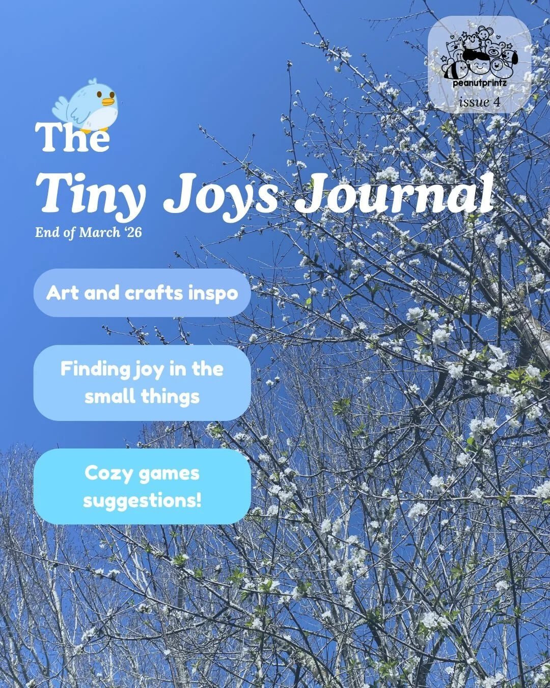The Tiny Joys Journal Issue 4! 🩵

I think this is my favorite way to recap the month.🙂&zwj;↕️Sometimes it can be hard to find the joyful moments during the stress of everyday life. But I hope this inspires you to find some happy moments in your day