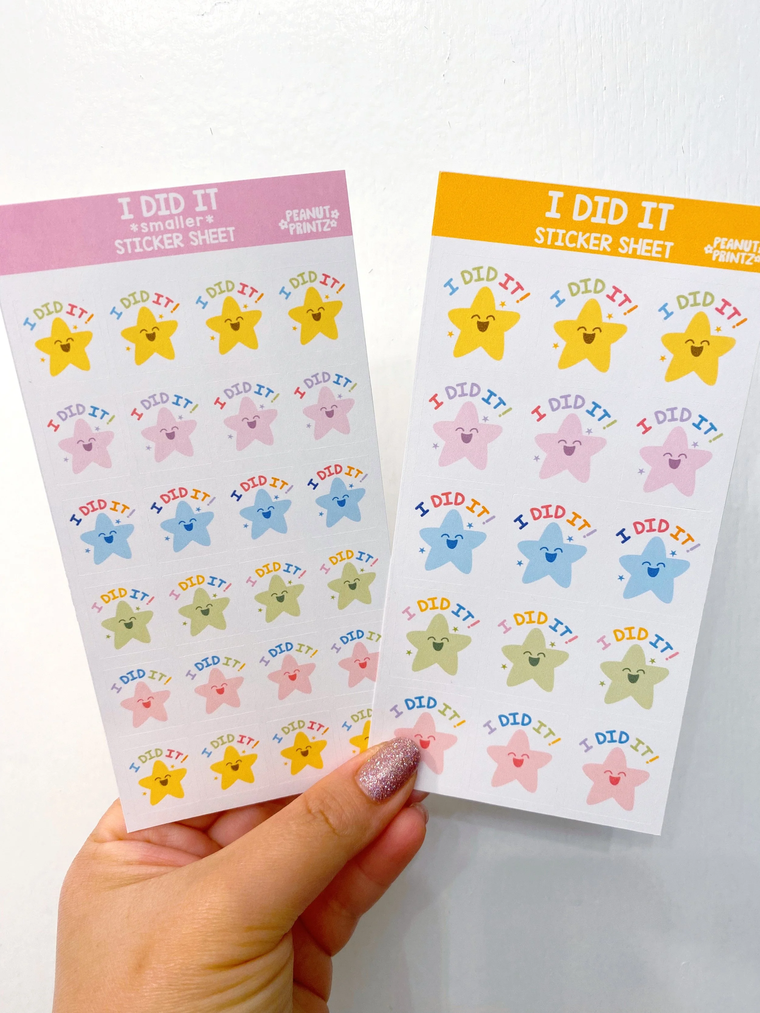 I Did It Sticker Sheets