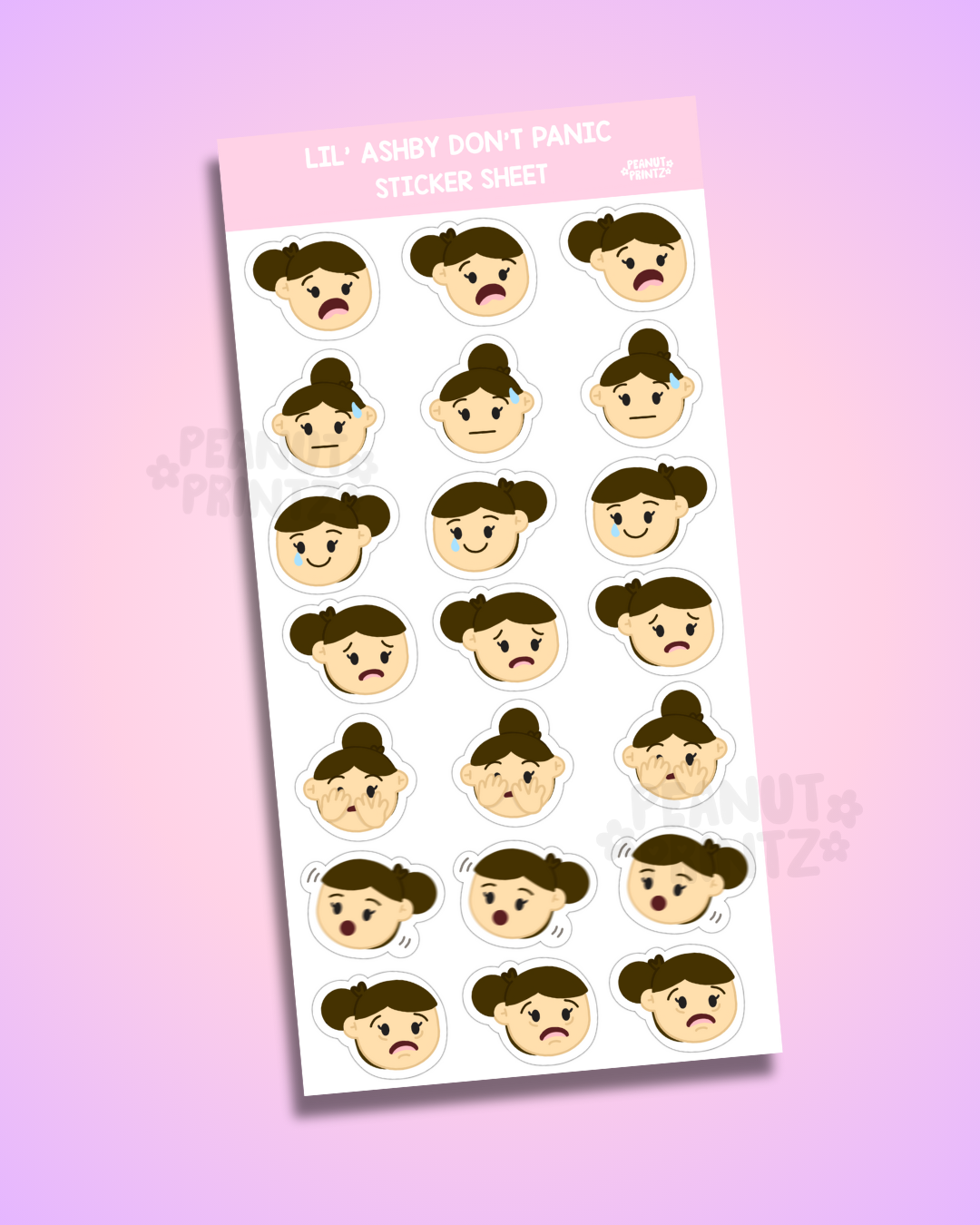 Lil' Ashby Don't Panic Sticker Sheet