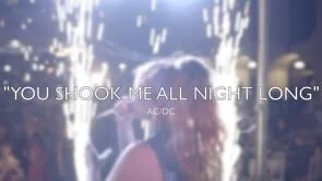 "You Shook Me All Night Long" performed by DANNY RAY and the ACOUSTIC PRODUCTION