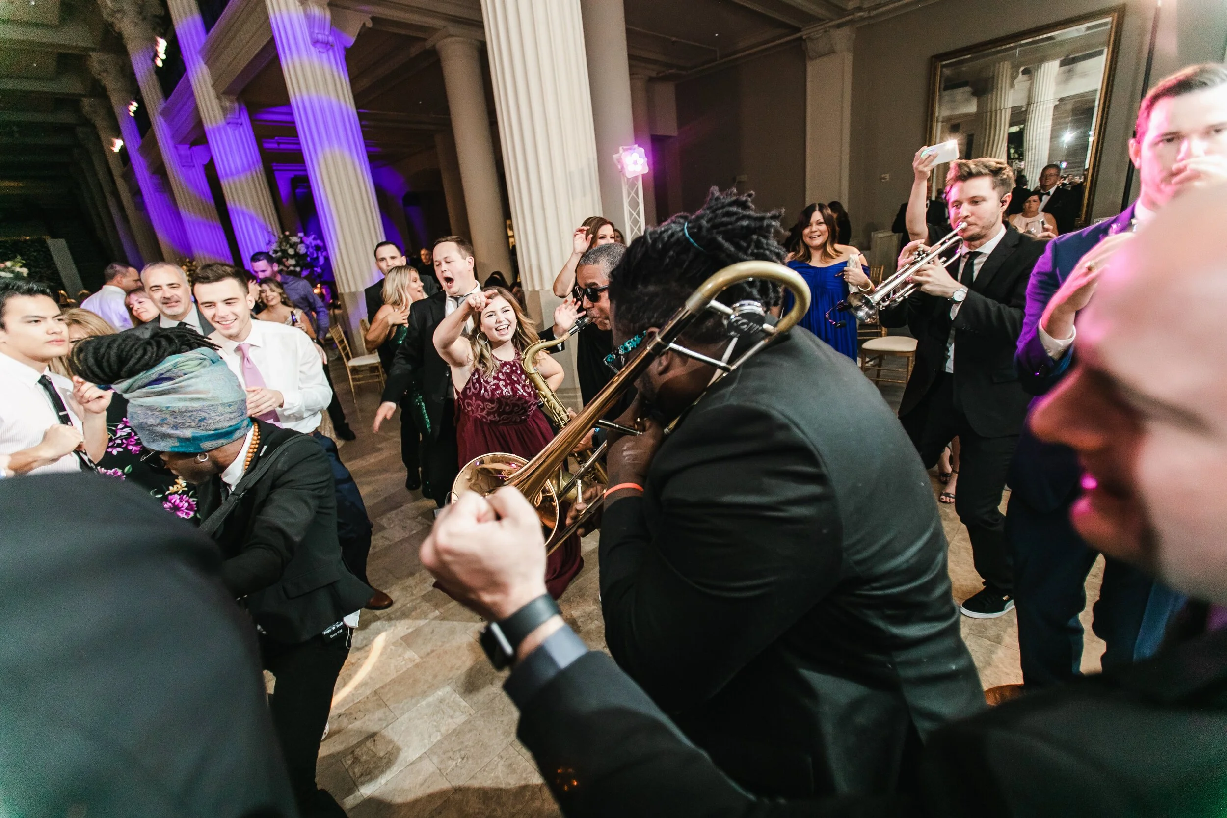  Horns and Siah on the dance floor at The Corinthian Houston  Photo by BLVD Photography   