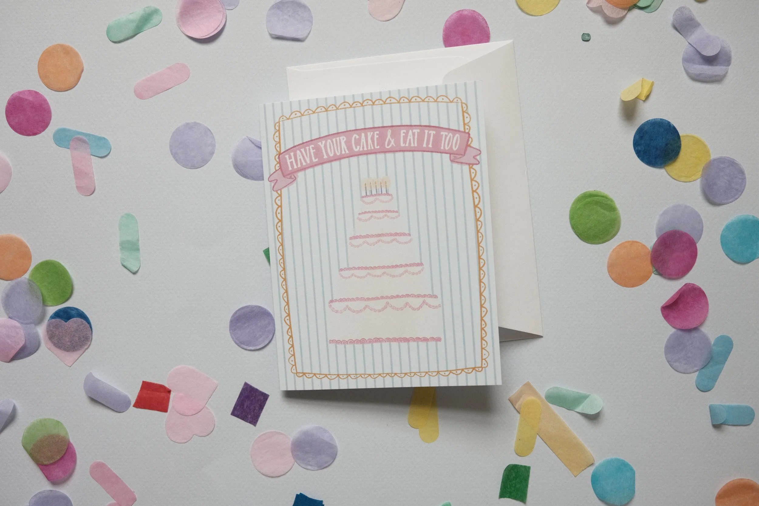 A very stripey birthday - two pack