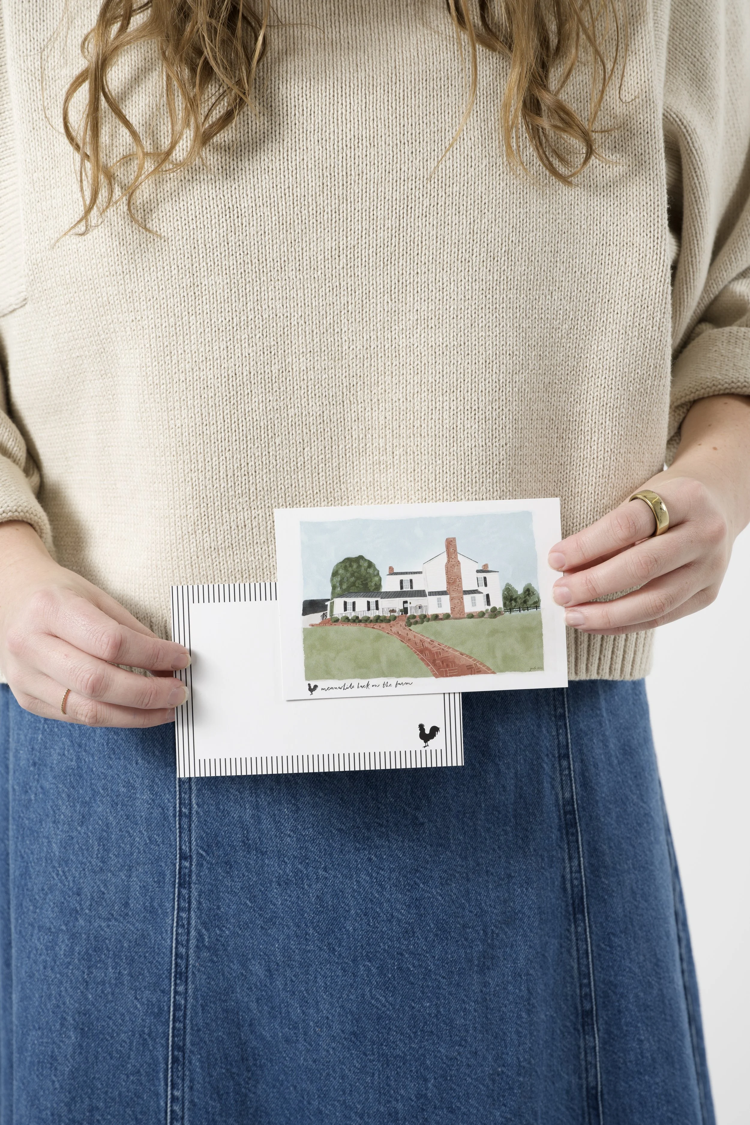 Meanwhile Back on the Farm Illustration