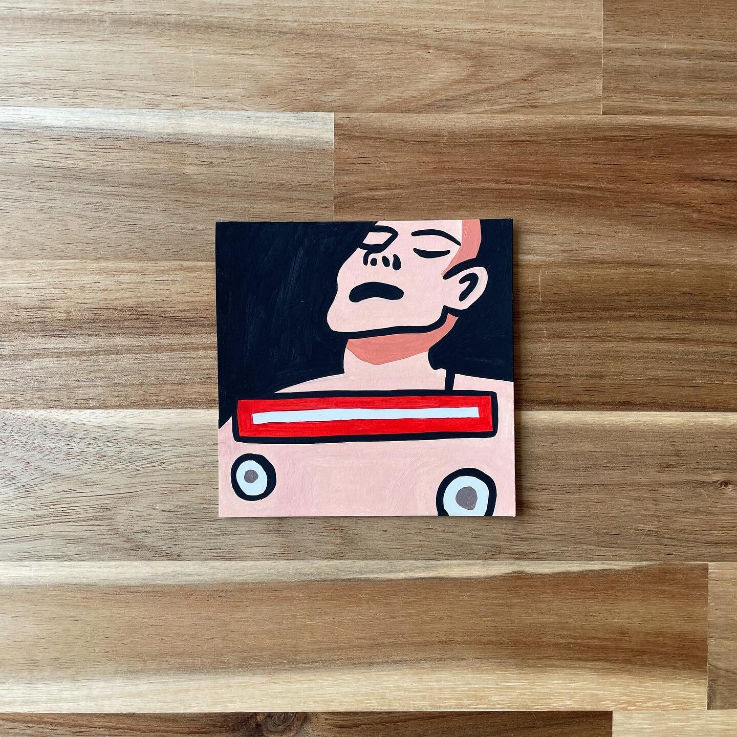 (87/100) Album &ldquo;The Bends&rdquo; by @radiohead🔥 Painted with acrylic on 4&rdquo; x 4&rdquo; paper for my #100albumswithlaura project 🌈

Fave song &ldquo;Fake Plastic Trees&rdquo; is nice to walk to, and look at strangers 🥰

Scroll to see the