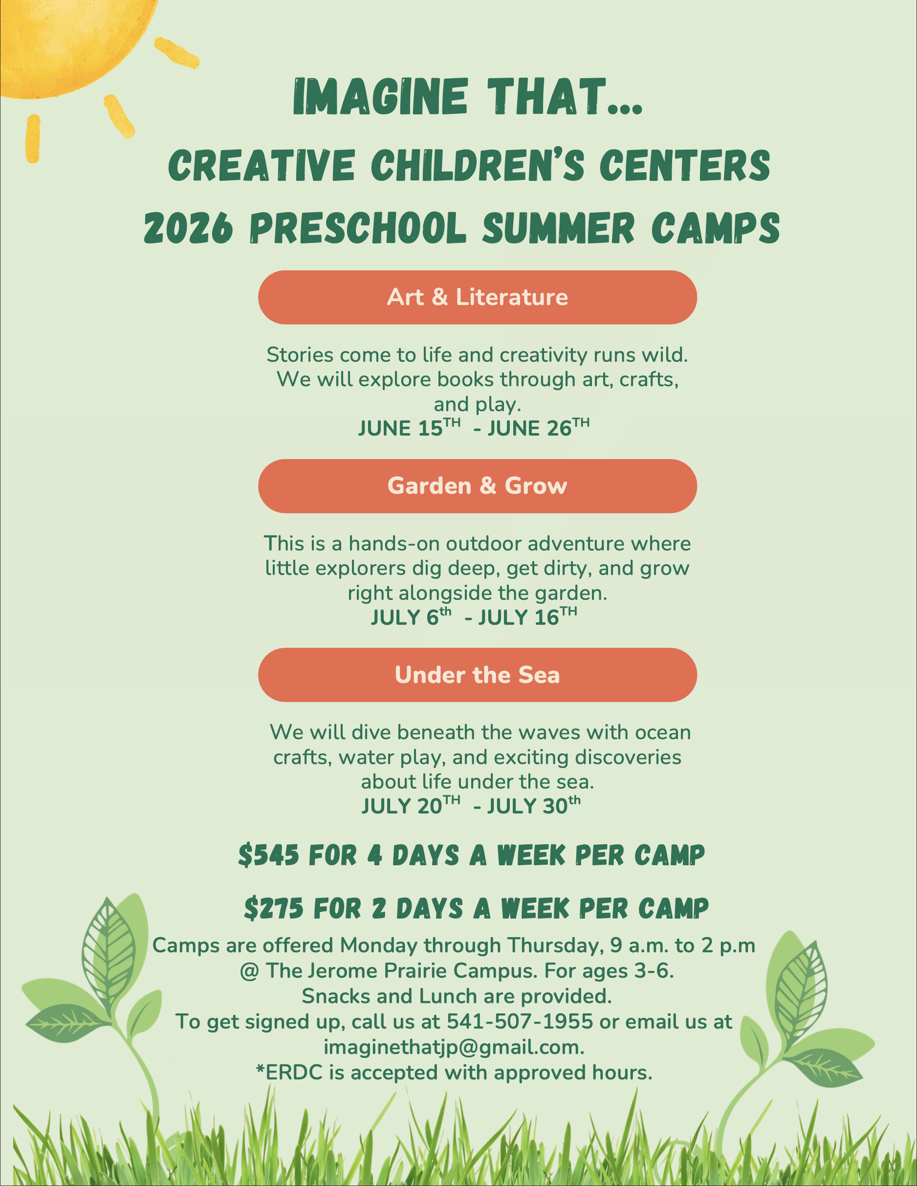 Preschool Summer Camp - 2026