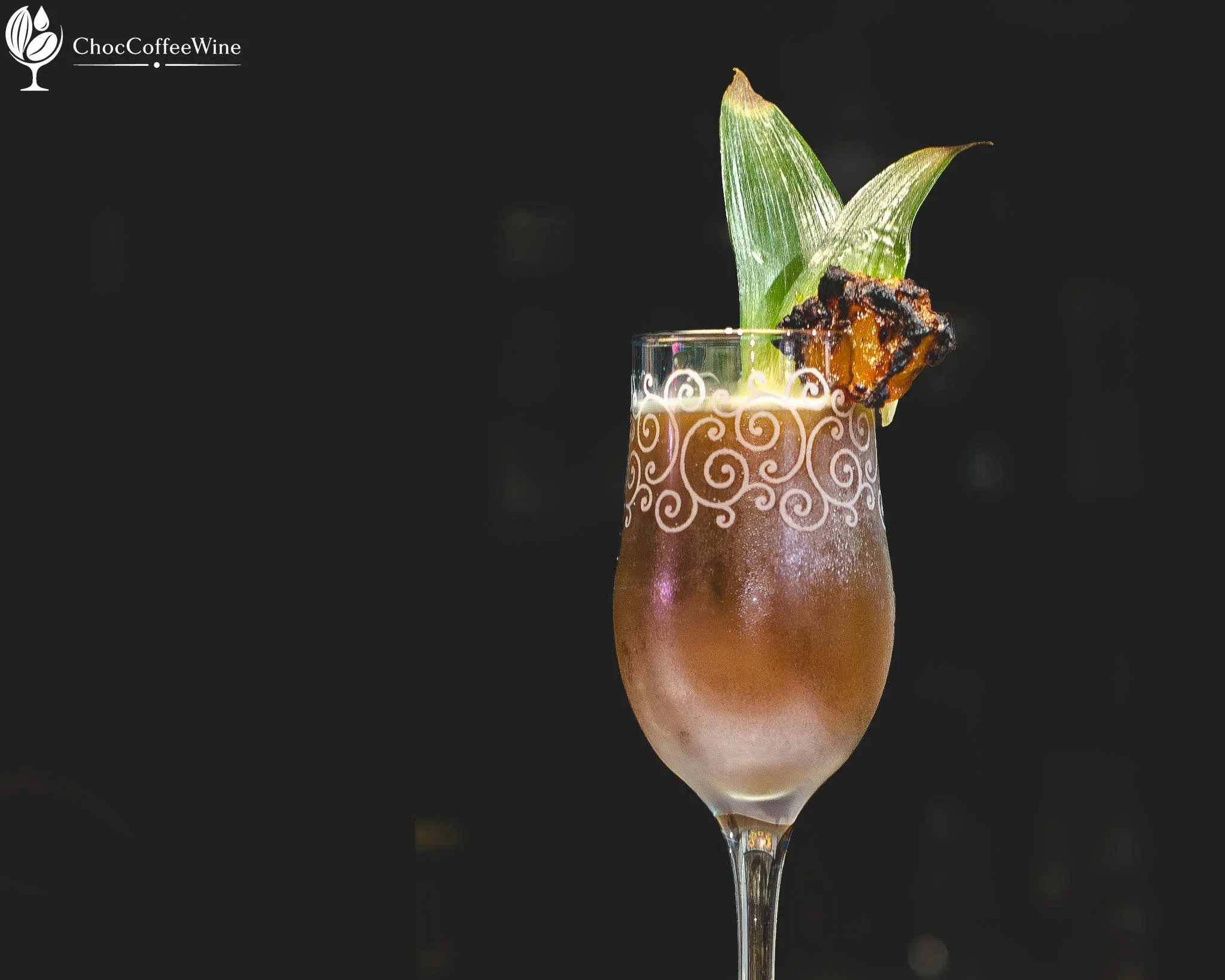 Not So Tiki white-rum cocktail with grapefruit, tamarind and a charred-pineapple garnish