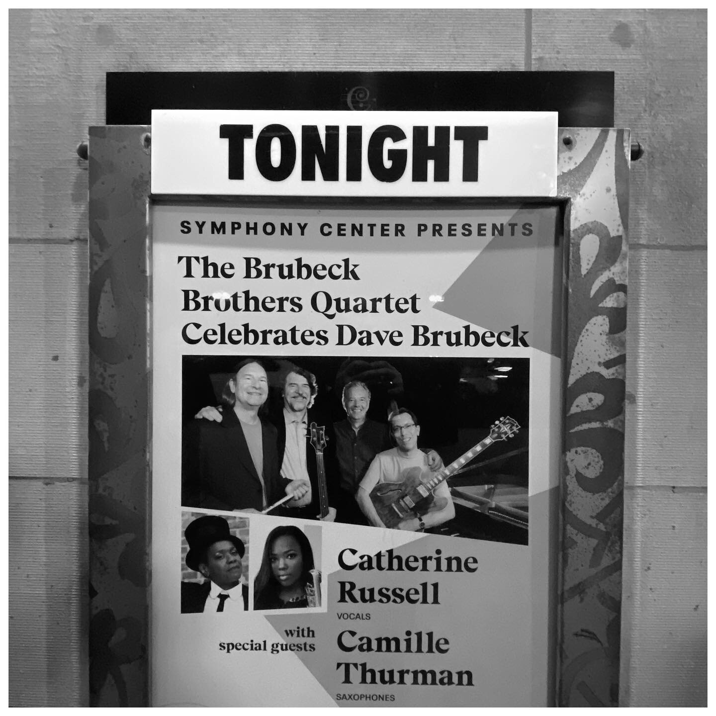 #musicalevening at @symphonycenter with the #brubeckbrothersquartet with @catherine_russell_vocalist and @camillethurman What a tribute to the late, great @thedavebrubeck . With @firstflight23