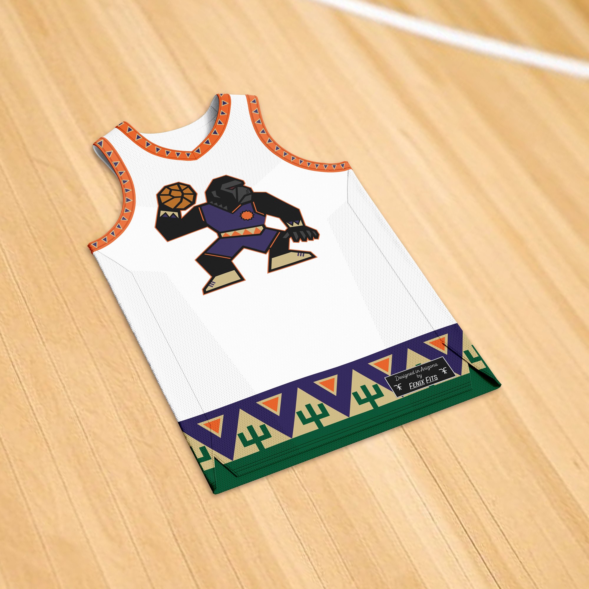 Yotes-Rilla white jersey by Fenix Fits