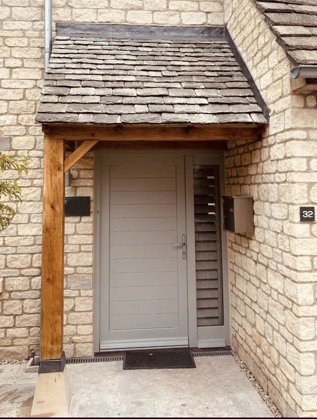Front porch covering in Charlbury with Oak timber frame