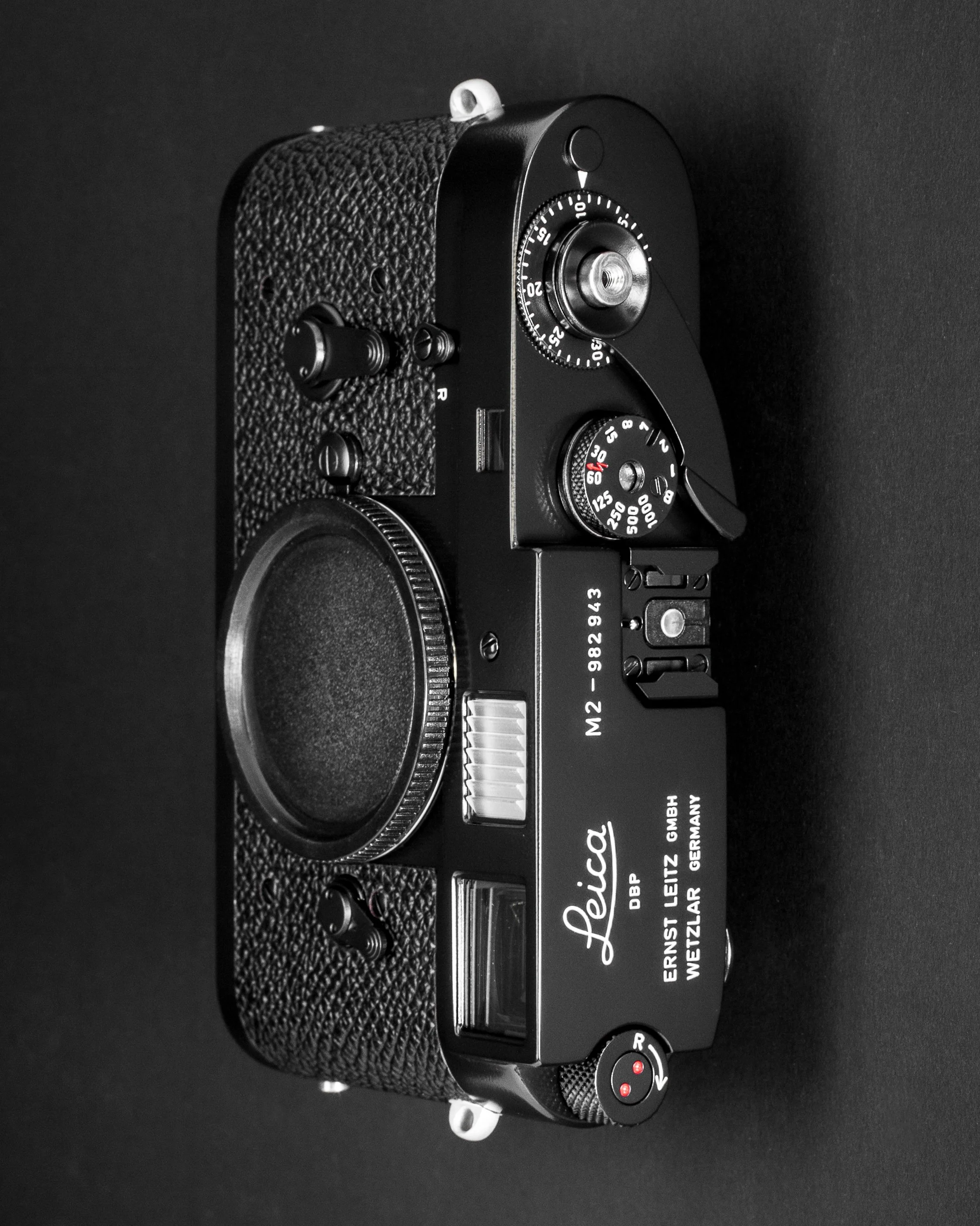 Leica M2 repainted - gloss black