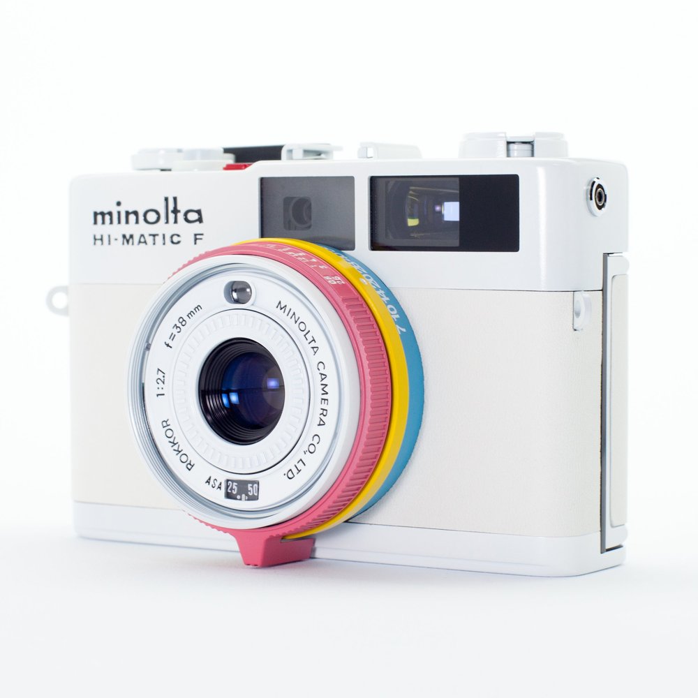 Vintage Minolta Hi-matic AF2 Point and Shoot Camera Set - A Classic