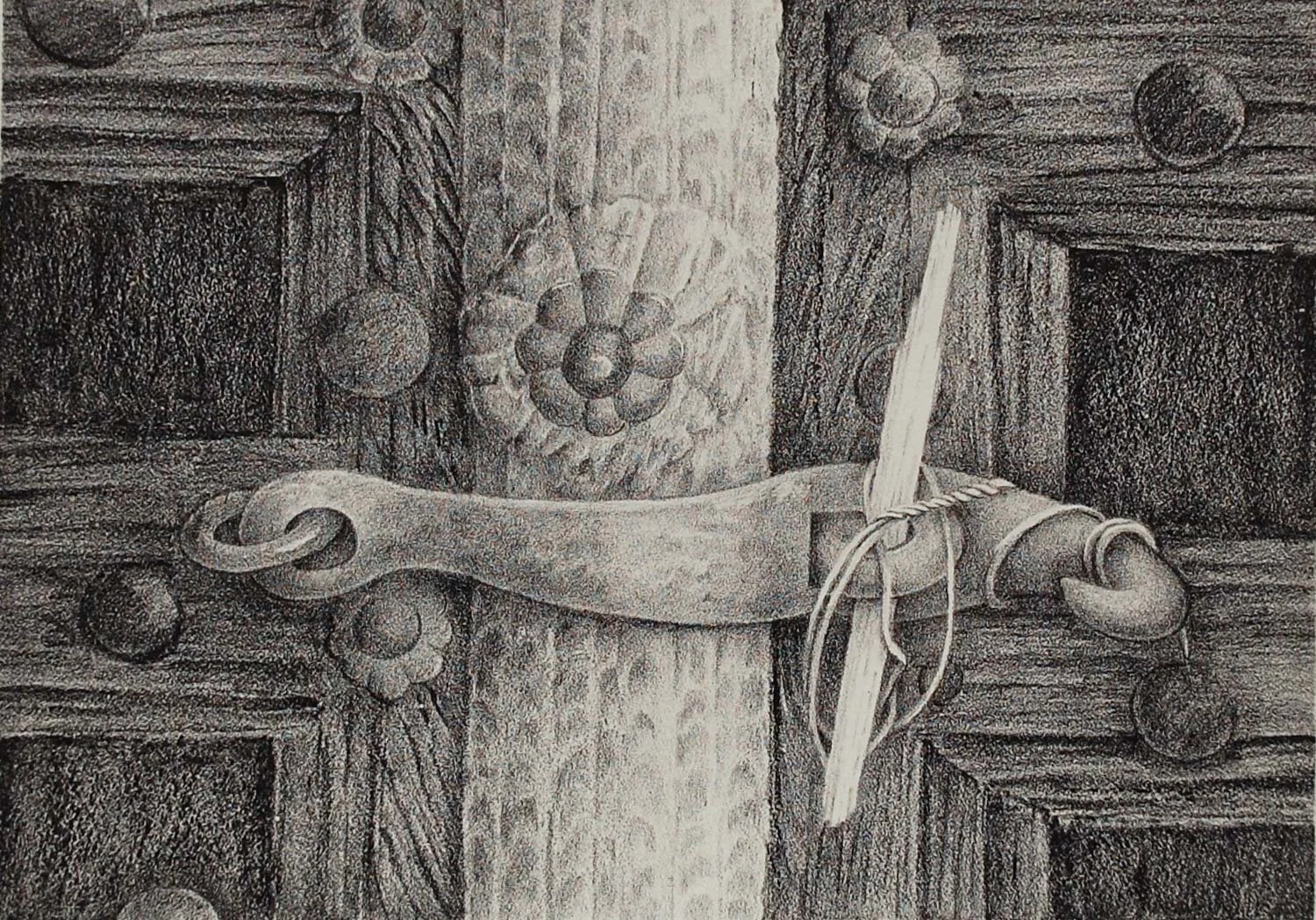 LOCKED OUT, Lithograph, 11 x 14 inches