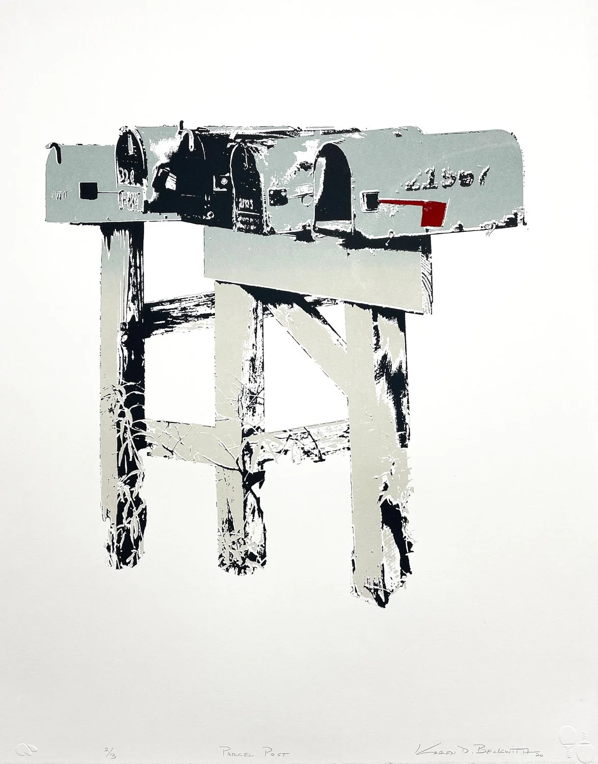 PARCEL POST, Screen Print, 22 x 15 inches