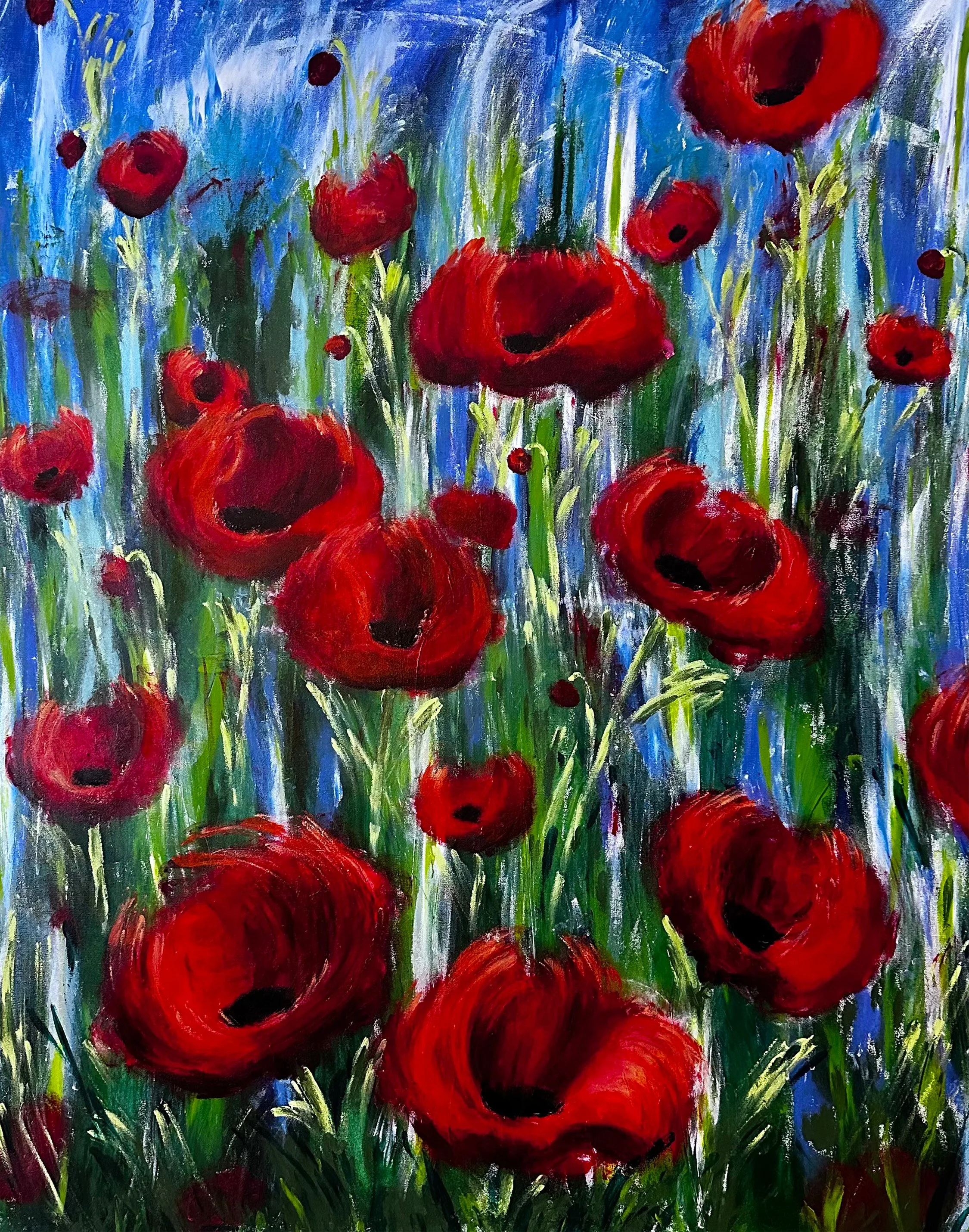 SOLD | "Brushless" | 48 x 60  | 2025 | Jen Day