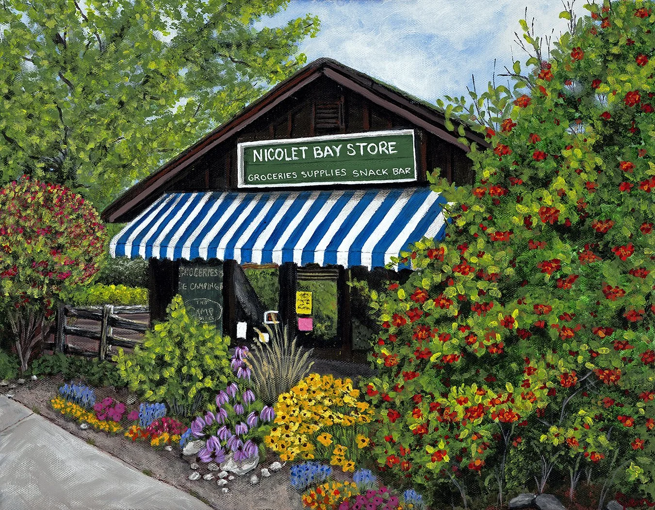 "Nicolet Bay Store" | 18 x 14  | 2026 | Jen Day