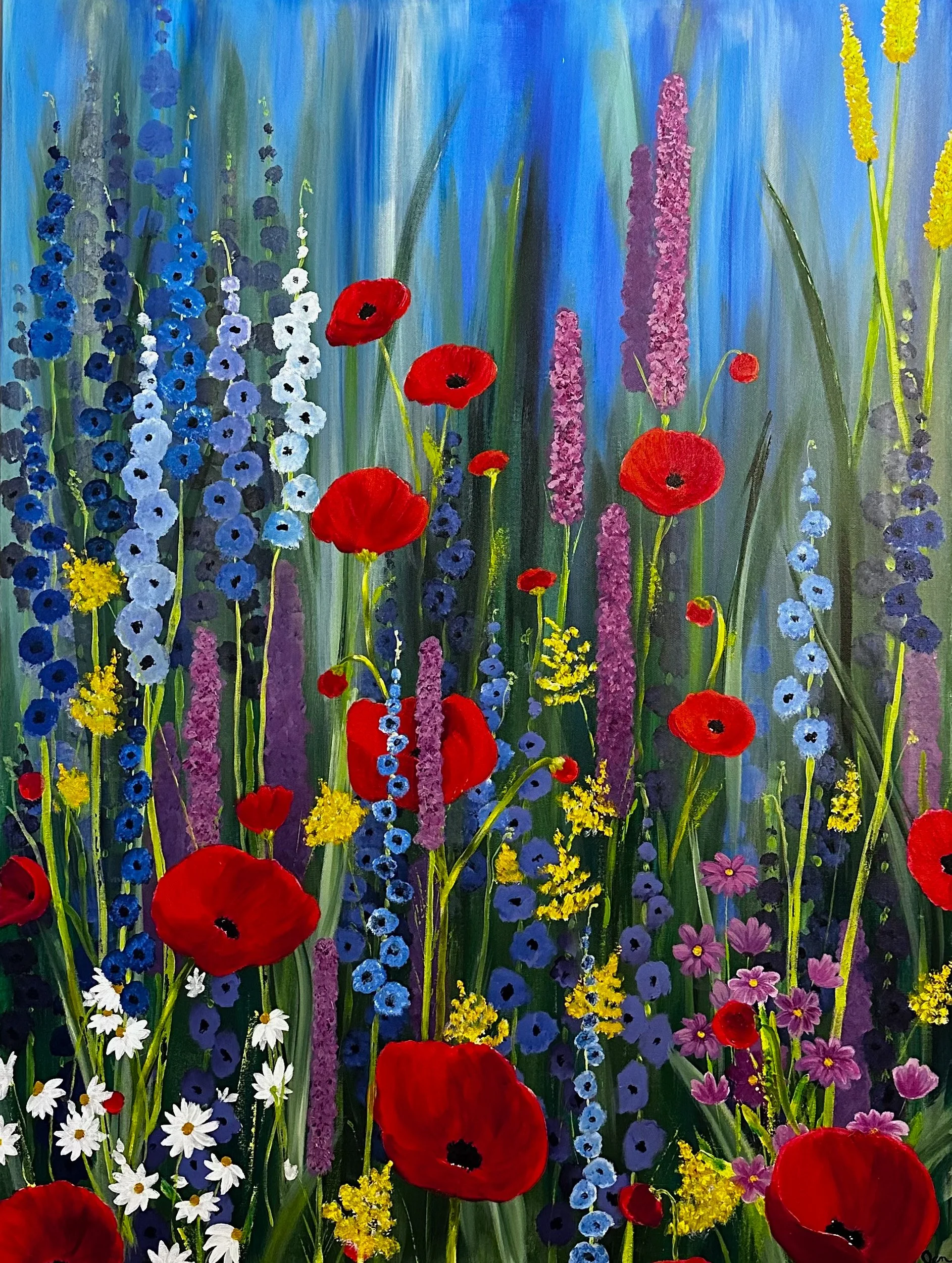 "Bloom Series, No. 6" | 36 x 48  | 2025 | Jen Day