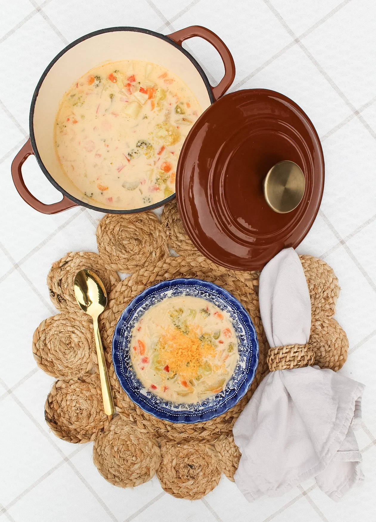 VEGETABLE CHEDDAR SOUP RECIPE 