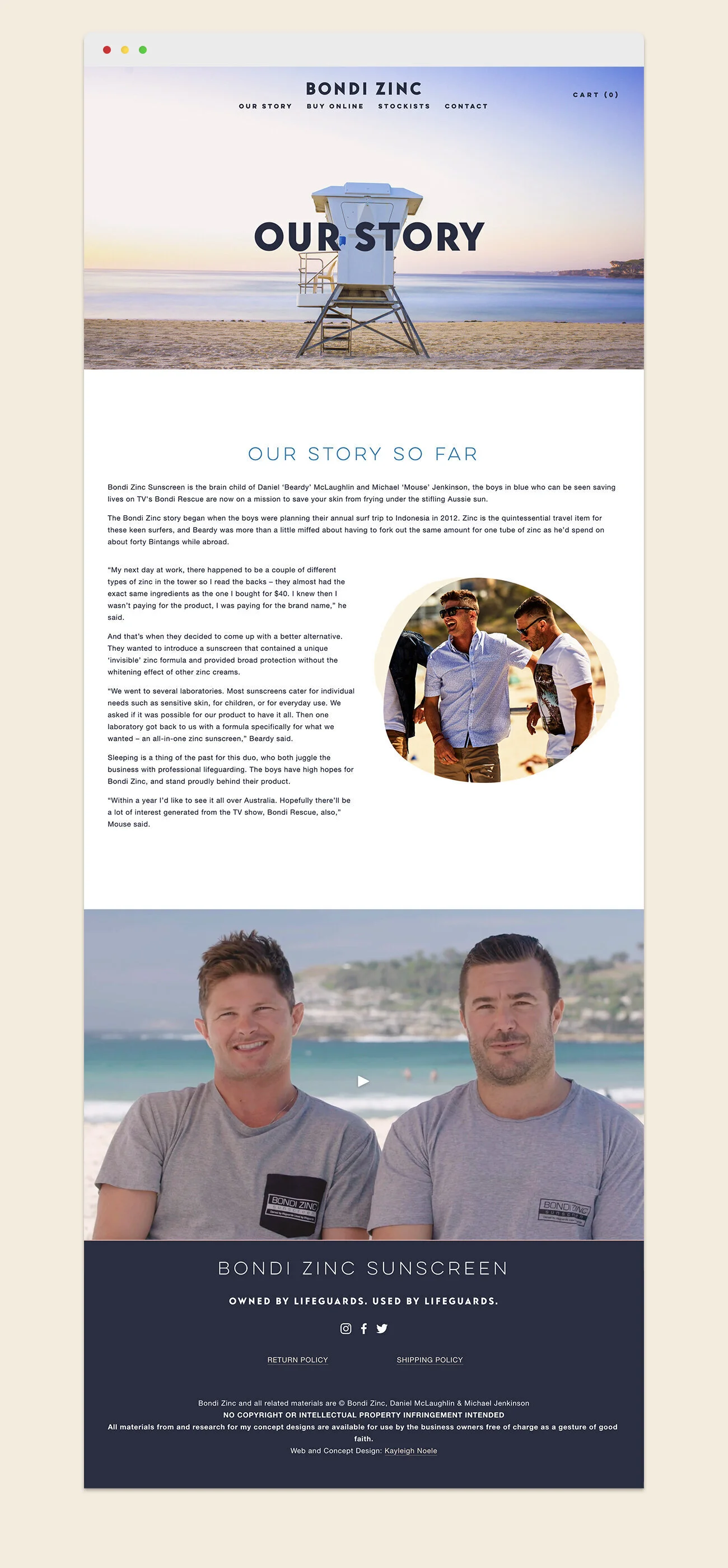 bondi zinc sunscreen