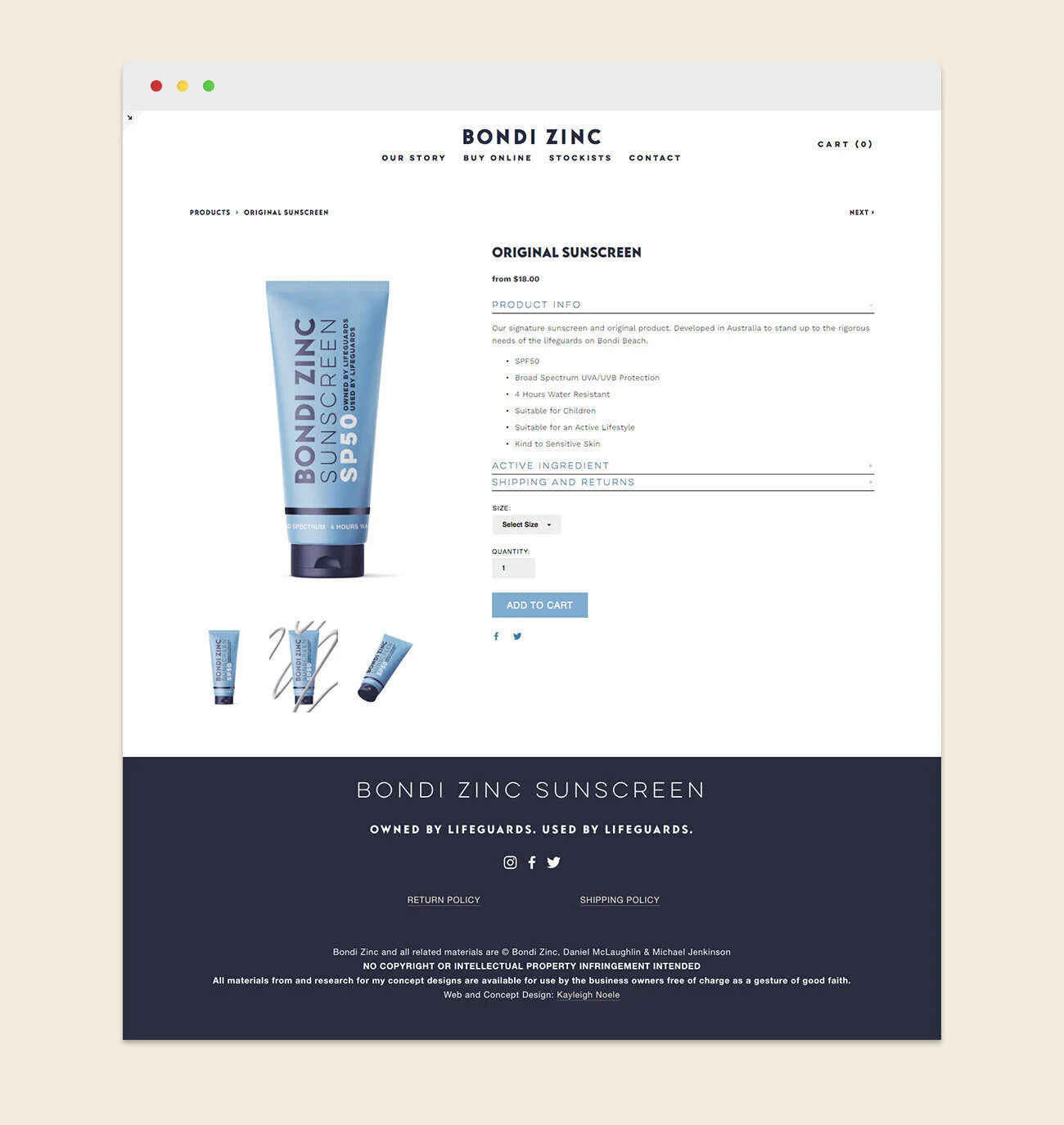 bondi zinc sunscreen