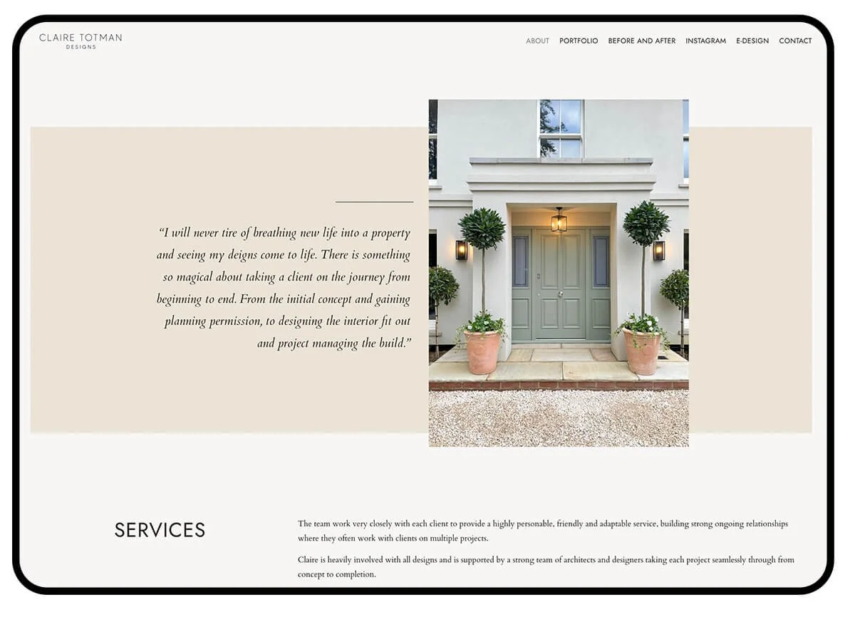 Squarespace for Interior Designers — Kayleigh Noele | Squarespace Web  Designer