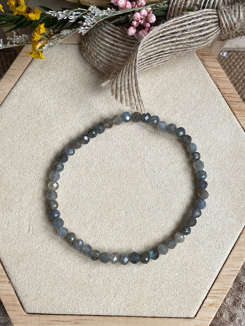 Faceted Labradorite Bracelet for Transformation, Intuition, and Strength —  That Mishi Magick
