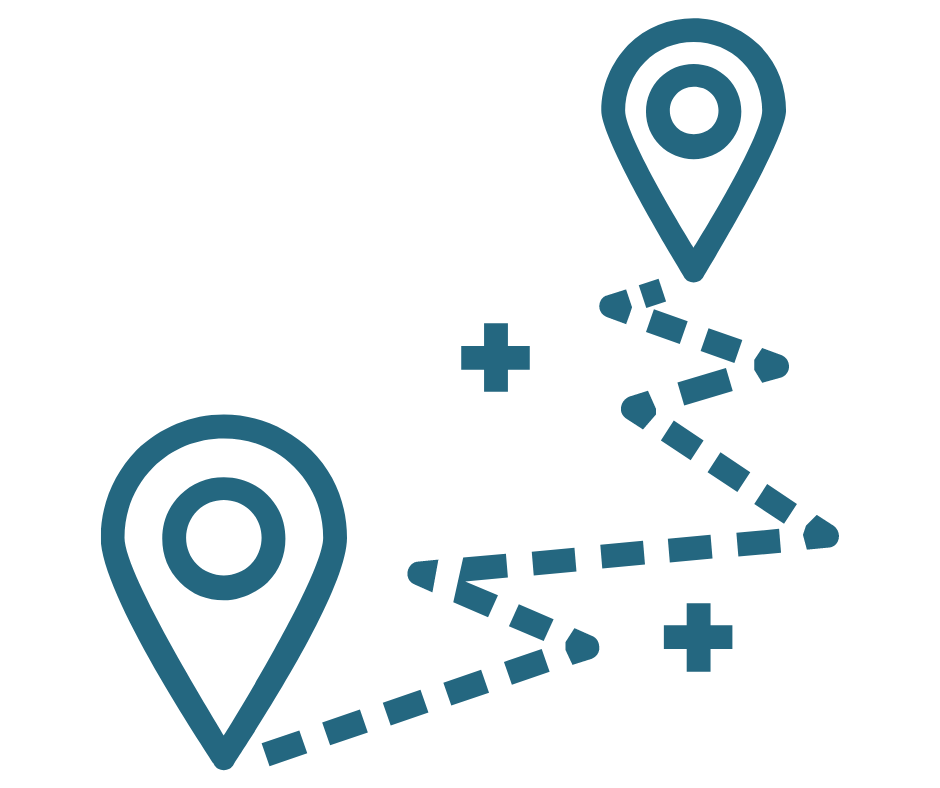 Map out routes to your desired destination.