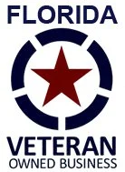 Florida Veteran owned business logo indicating service-disabled veteran-owned certification.