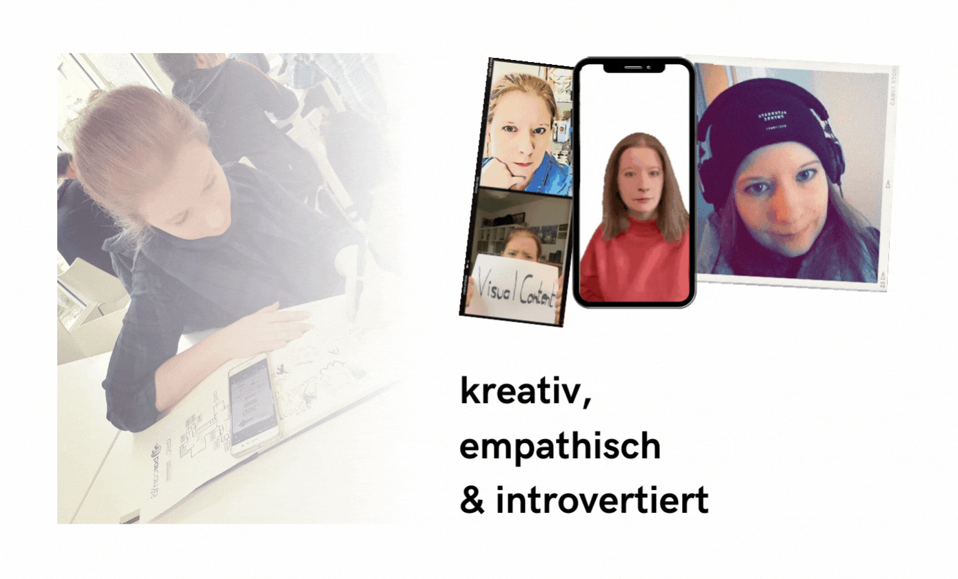 Kreativ, empathisch und introvertiert. Diese Drei Begriffe schreiben mich am besten.