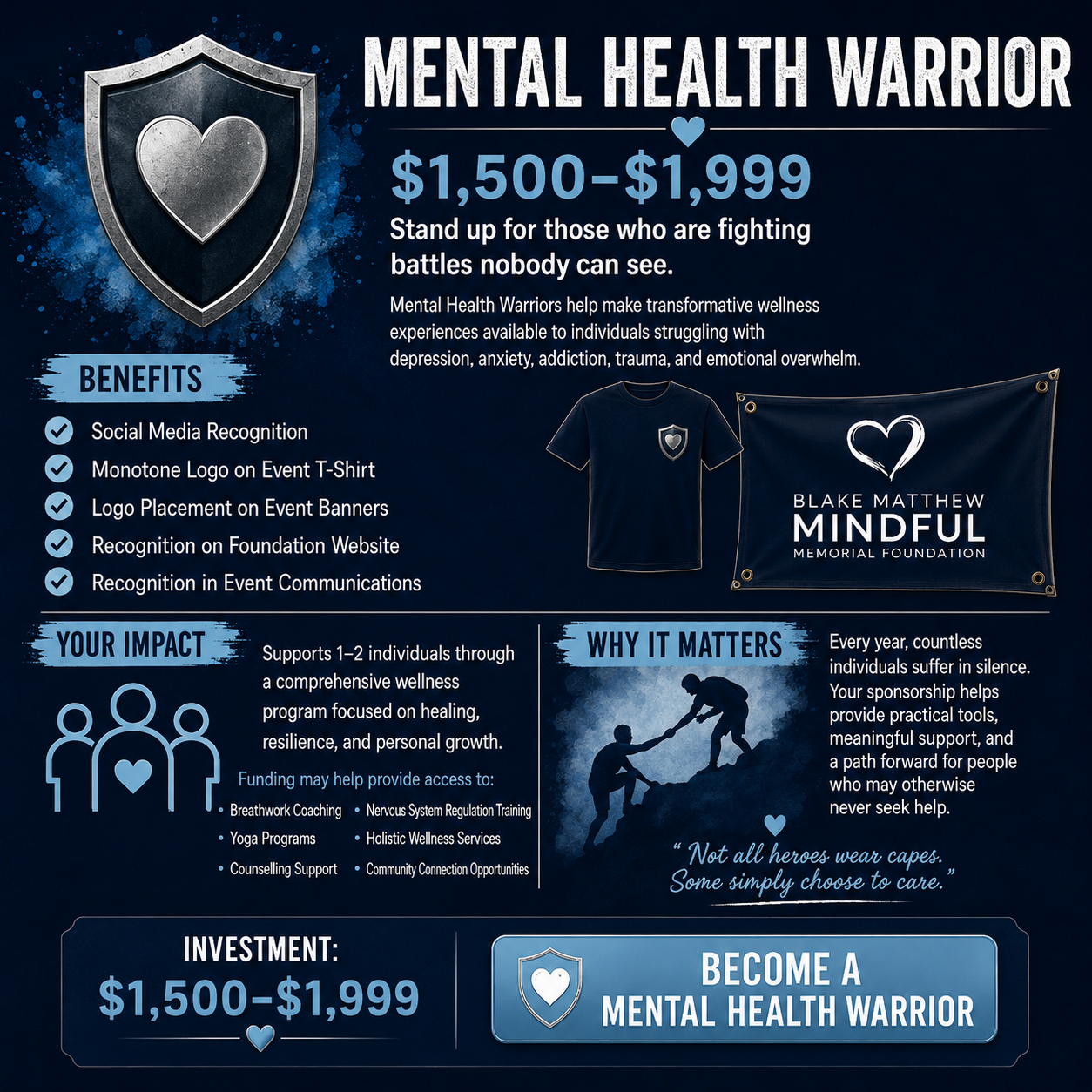 Mental Health Warrior Sponsorship