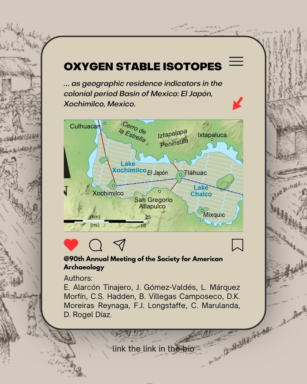 🆕See you in Denver‼️
✅On April 24th, we’ll be presenting at the
90th Annual Meeting of the Society for American Archaeology with the paper:
🧪“Oxygen stable isotopes as geographic residence indicators in the colonial period Basin of M