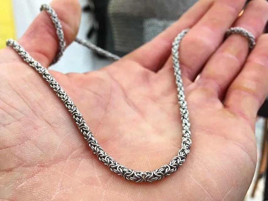 Super Thin Byzantine Necklace — Chainmaille By Bim