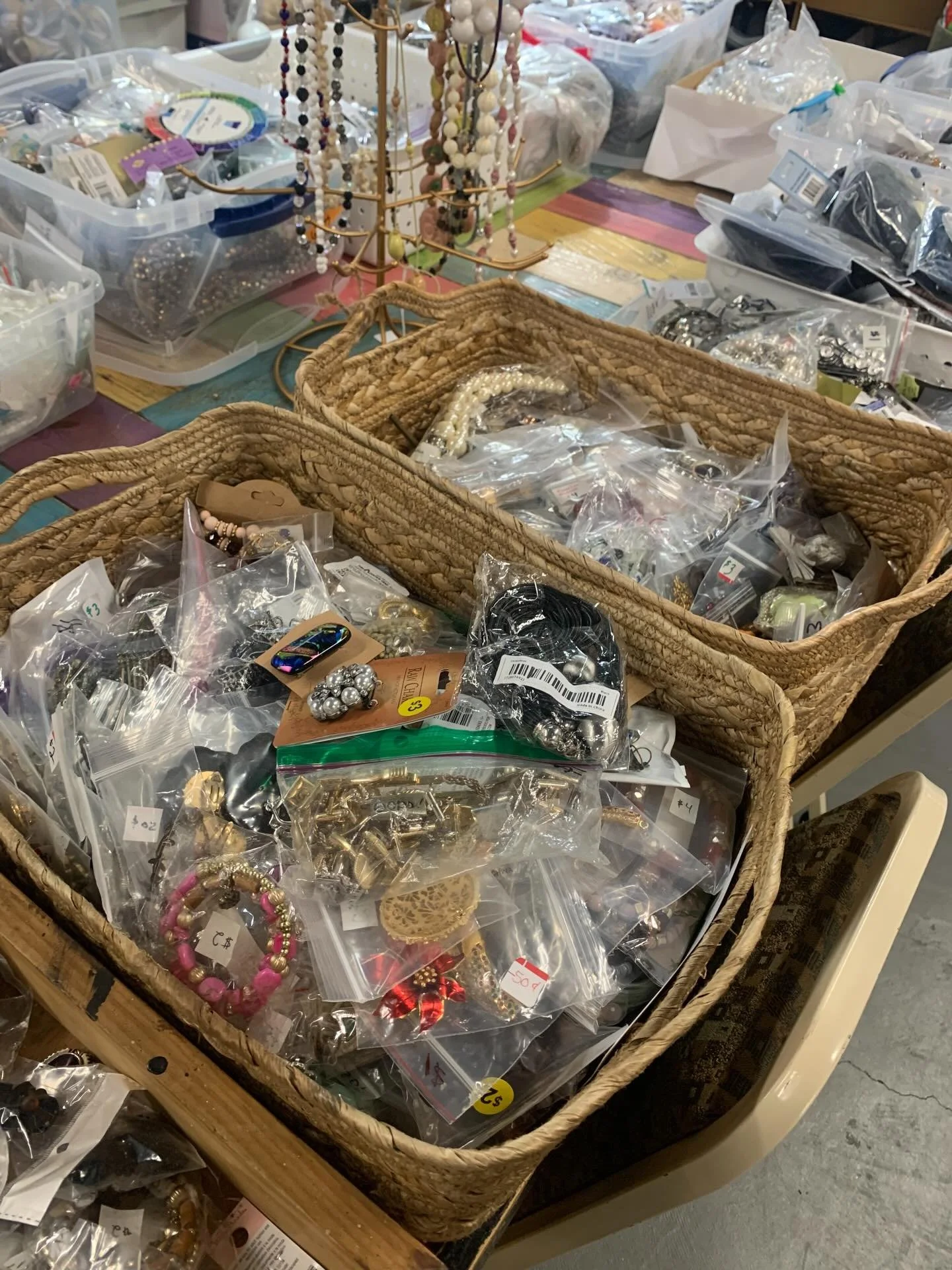 We&rsquo;ve moved all the beads from our bead sale over to the CRC! Both tables are packed with beads of all kinds  at super affordable prices!