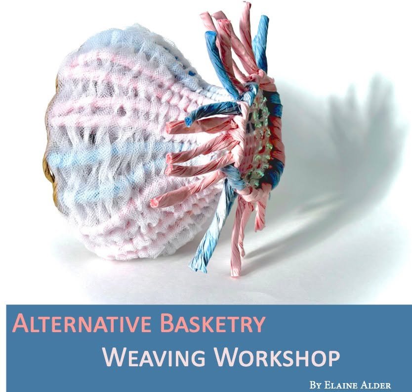 Announcing our next Alternative Basketry Weaving Workshop at the Creative Reuse Center!

Learn to weave a small basket from secondhand materials during this three hour course taught by artist @menderqueer Elaine Alder. You will learn how to start a b