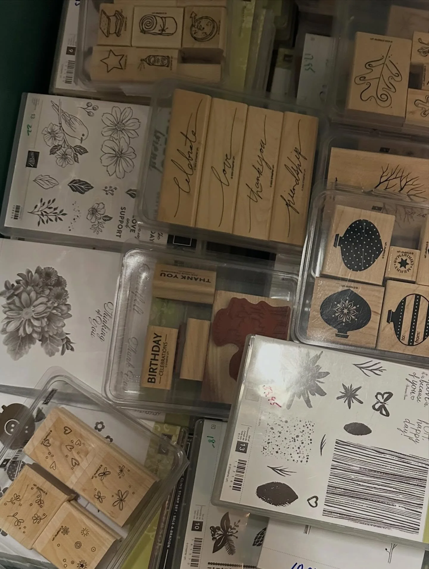 We have many new rubber stamps and scrapbook papers!

Thank you to our generous donors!