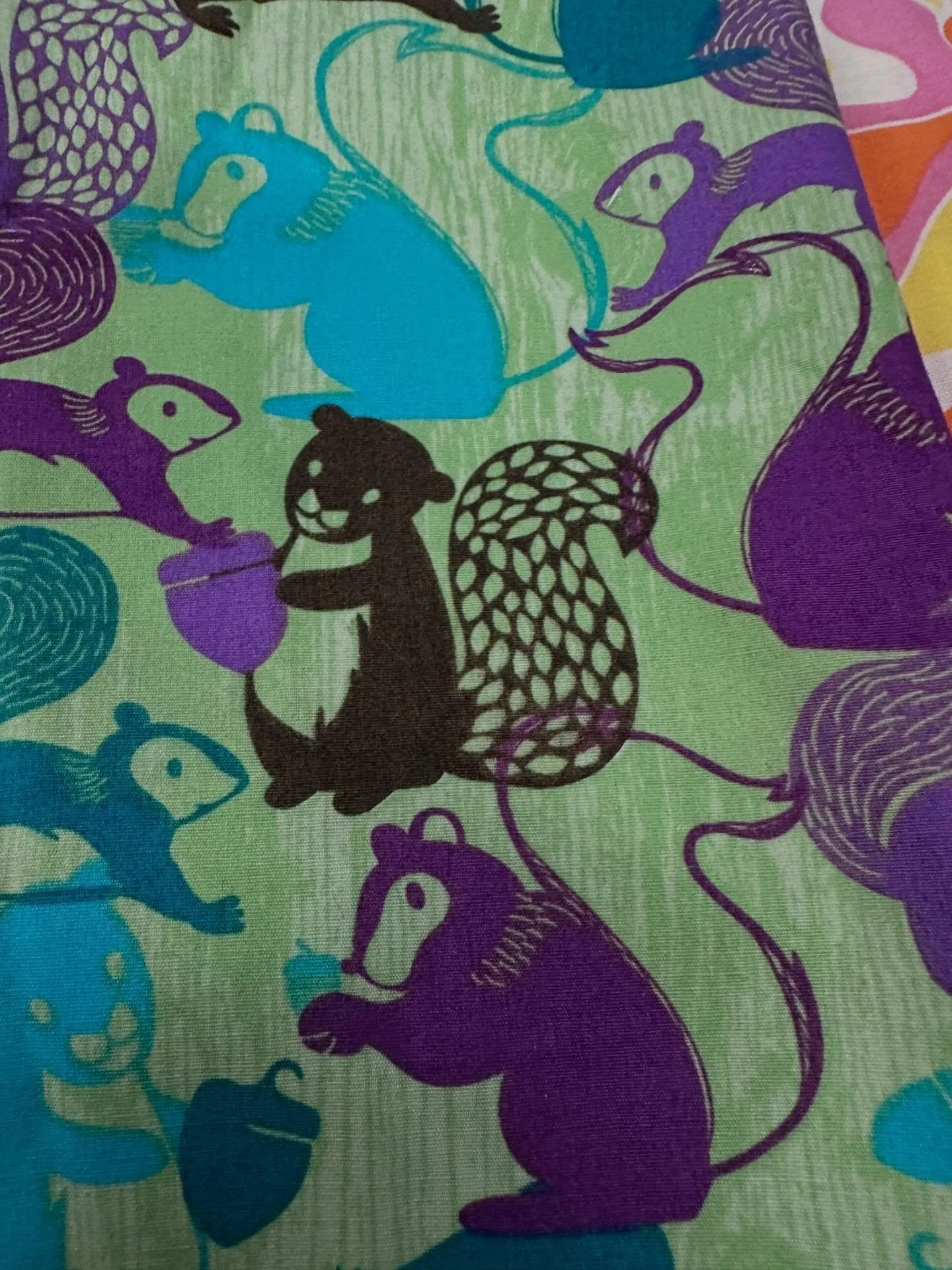 Springtime quilting fabrics brighten up the CRC!