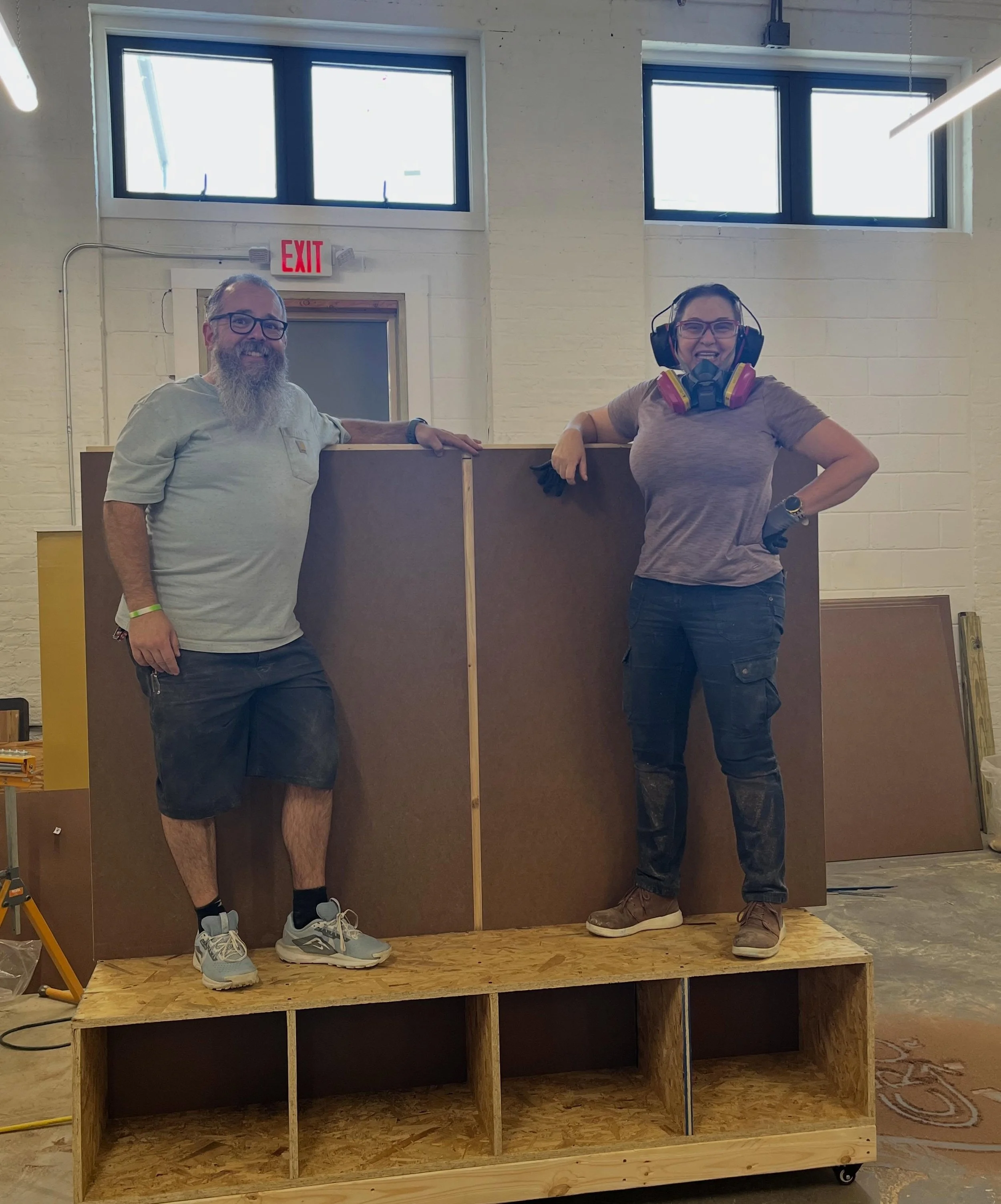 Unpacking is coming along thanks to our incredible volunteers and staff! It&rsquo;s so nice to have more room to spread out and let all the materials shine! 

And Joanna and Jeff are building moveable walls with attached cubbies for our classroom/wor