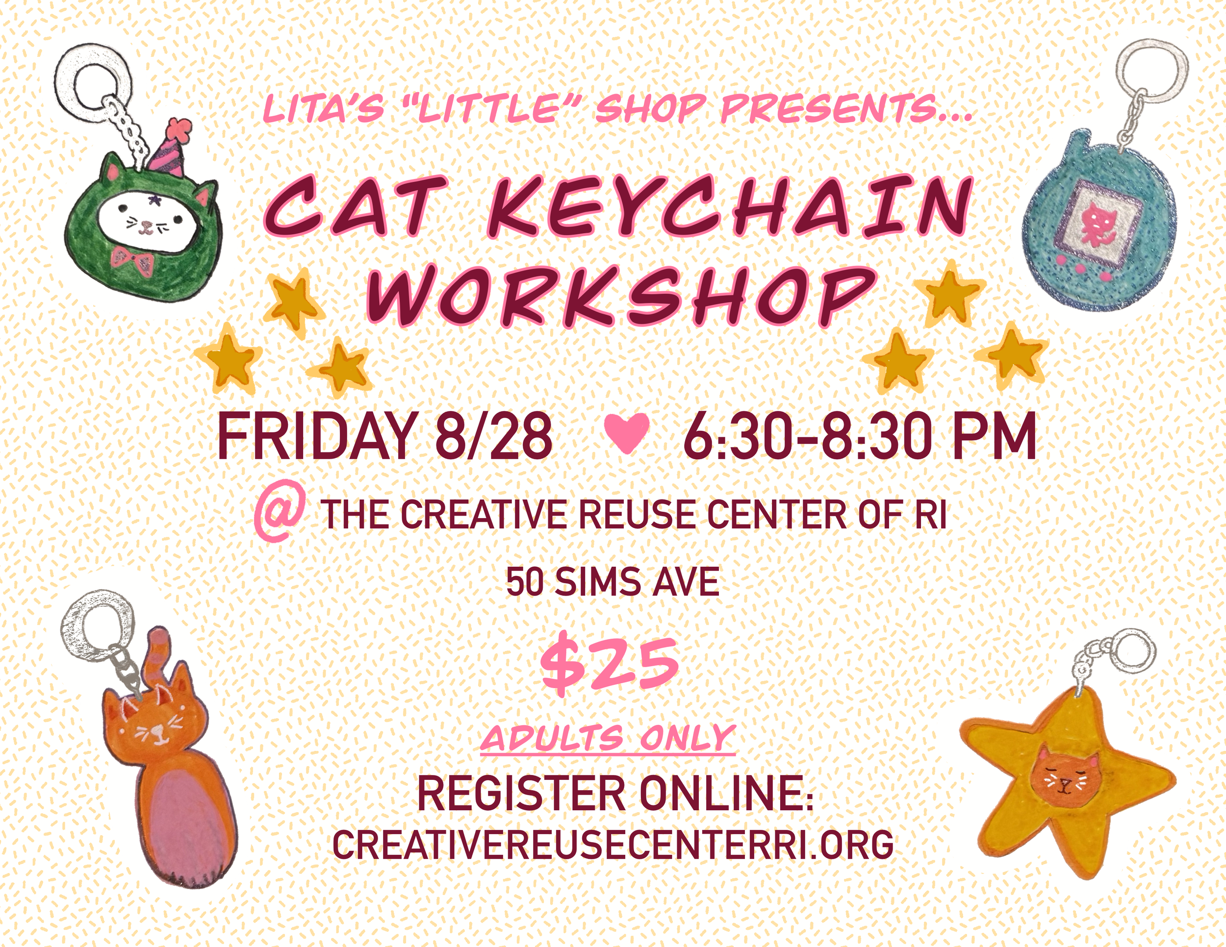 Cat Key-chain Workshop for Adults